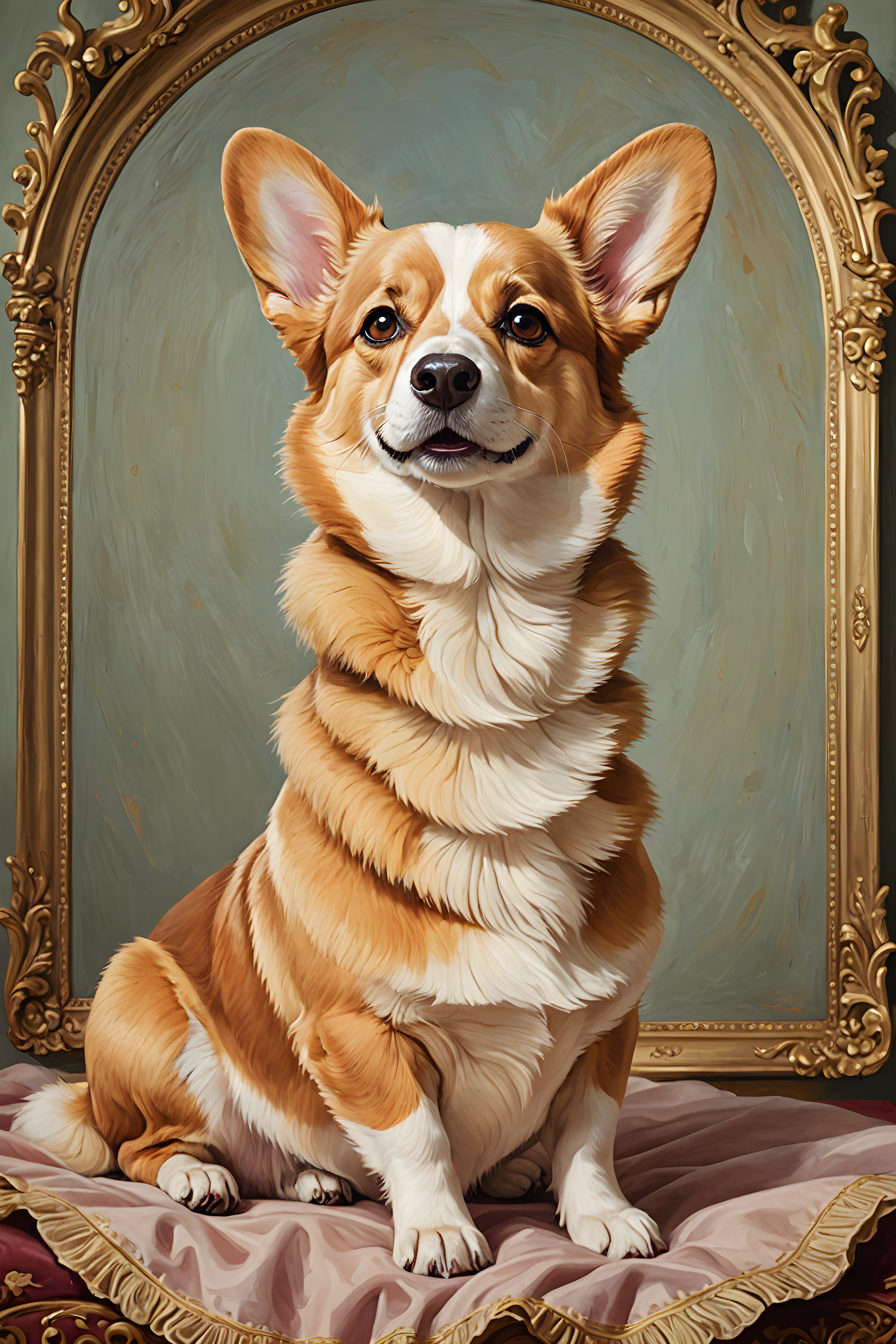 Royal Corgi — Line Art (Cute)