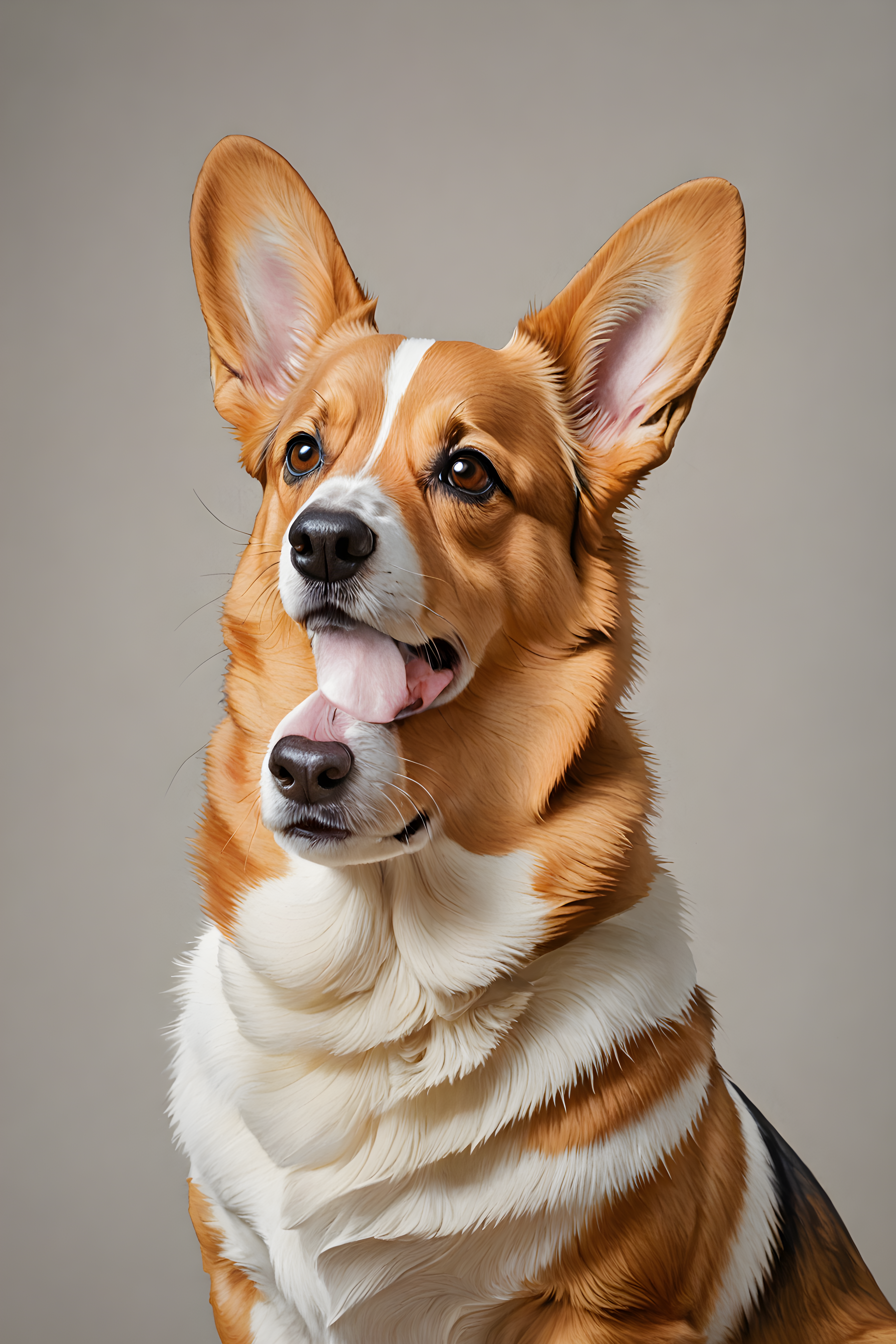 Royal Corgi — Minimalist Line Art (Energetic)