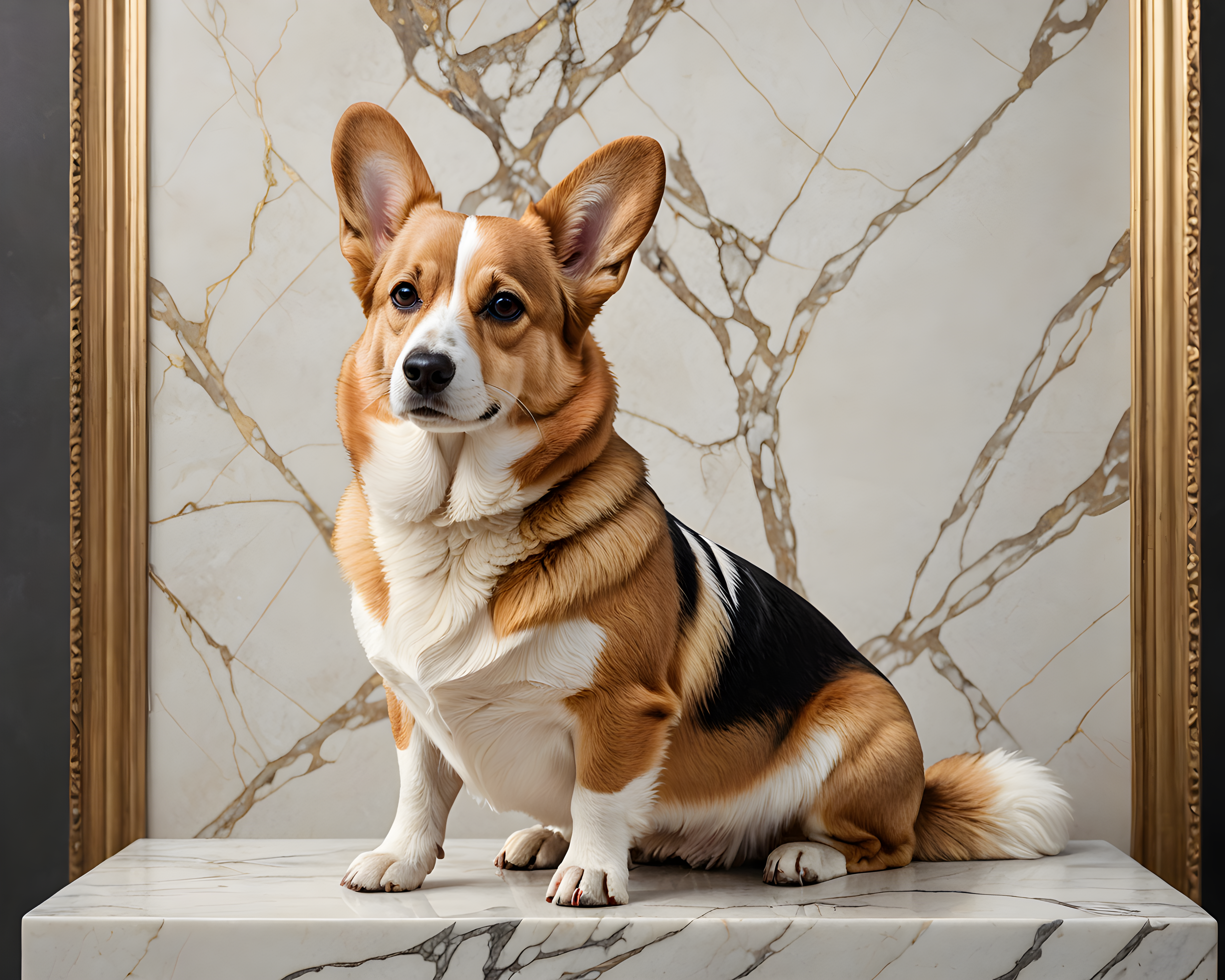 Royal Corgi — Minimalist Line Art (Luxury)
