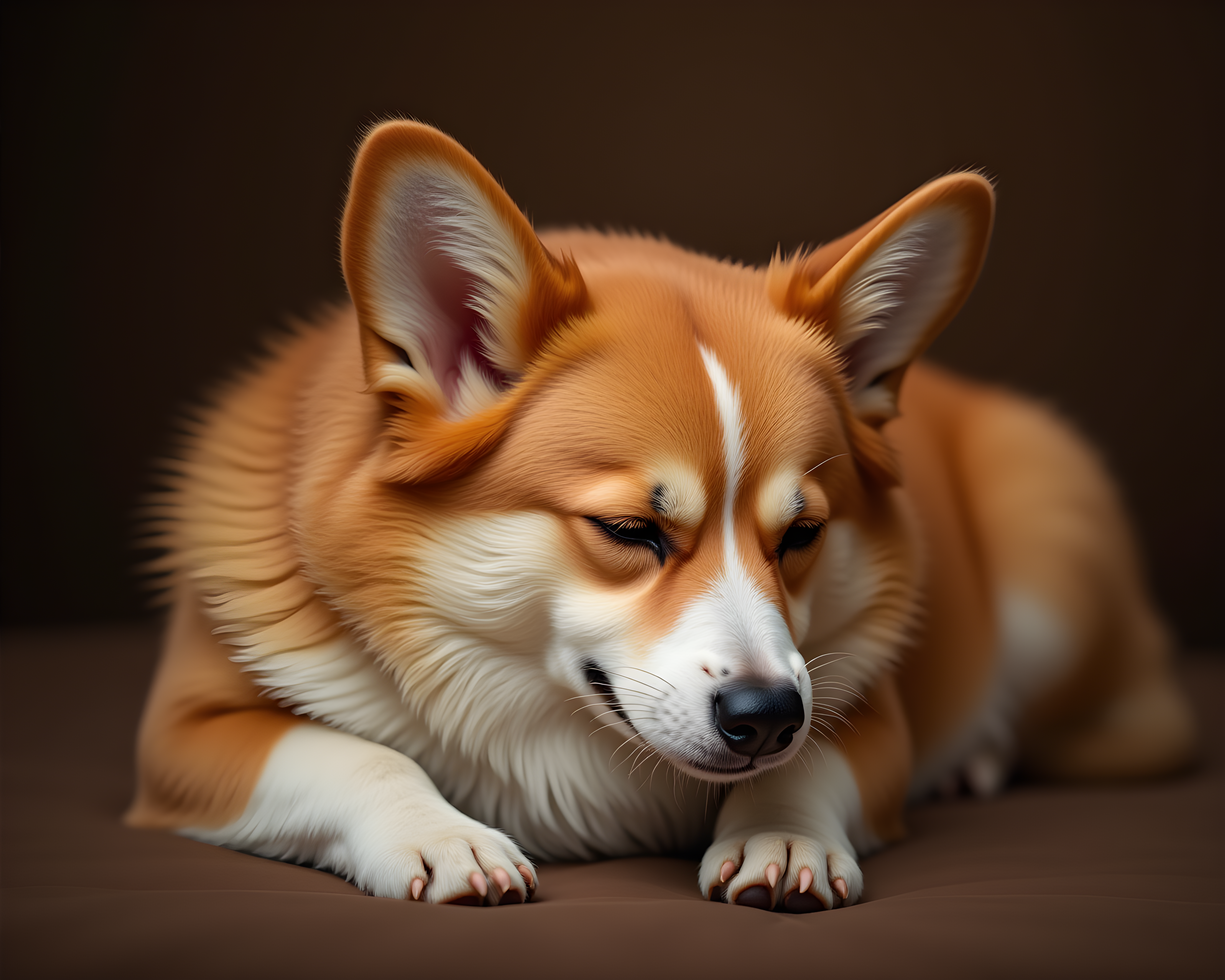 Royal Corgi — Realistic (Sleepy)