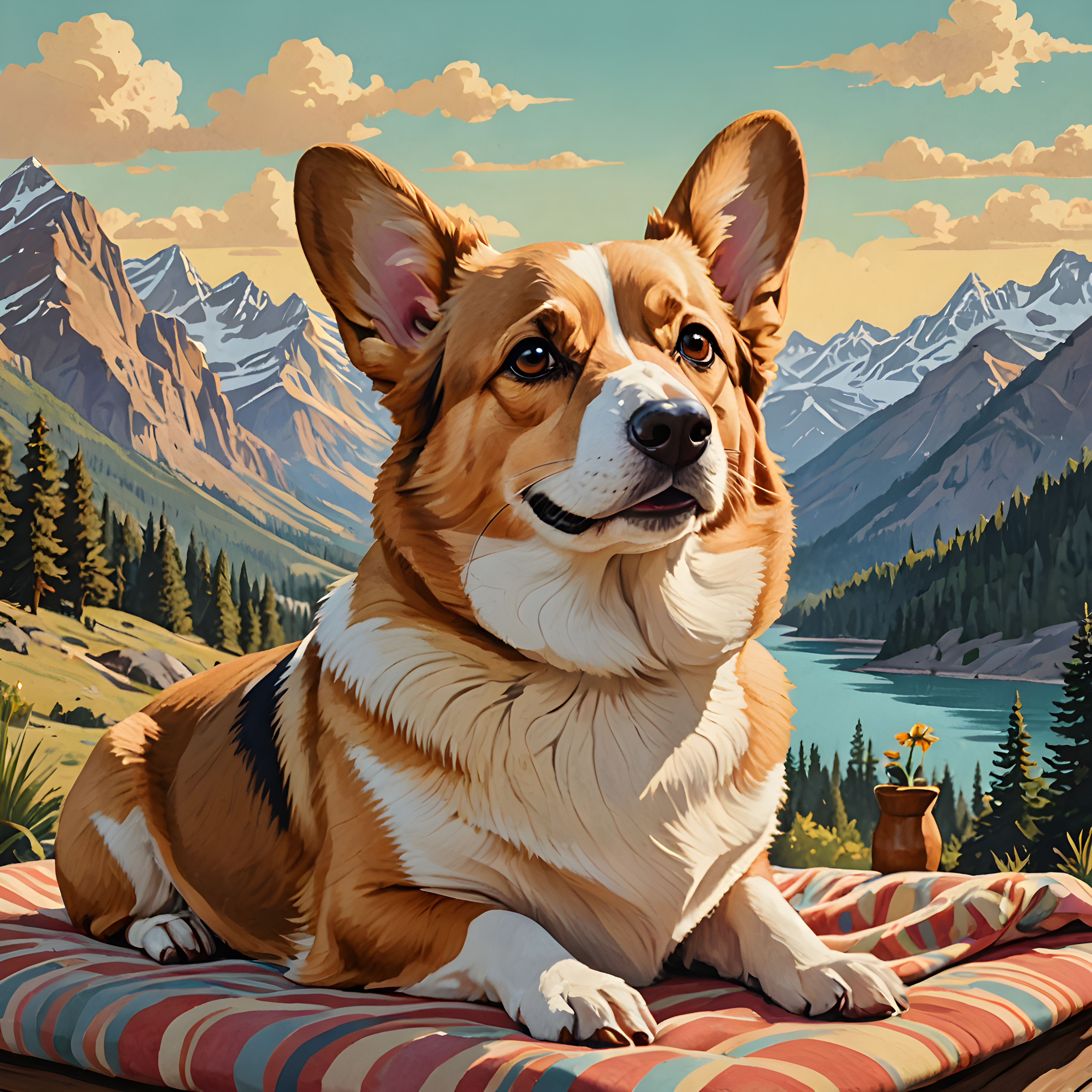Royal Corgi — Retro (Aesthetic)
