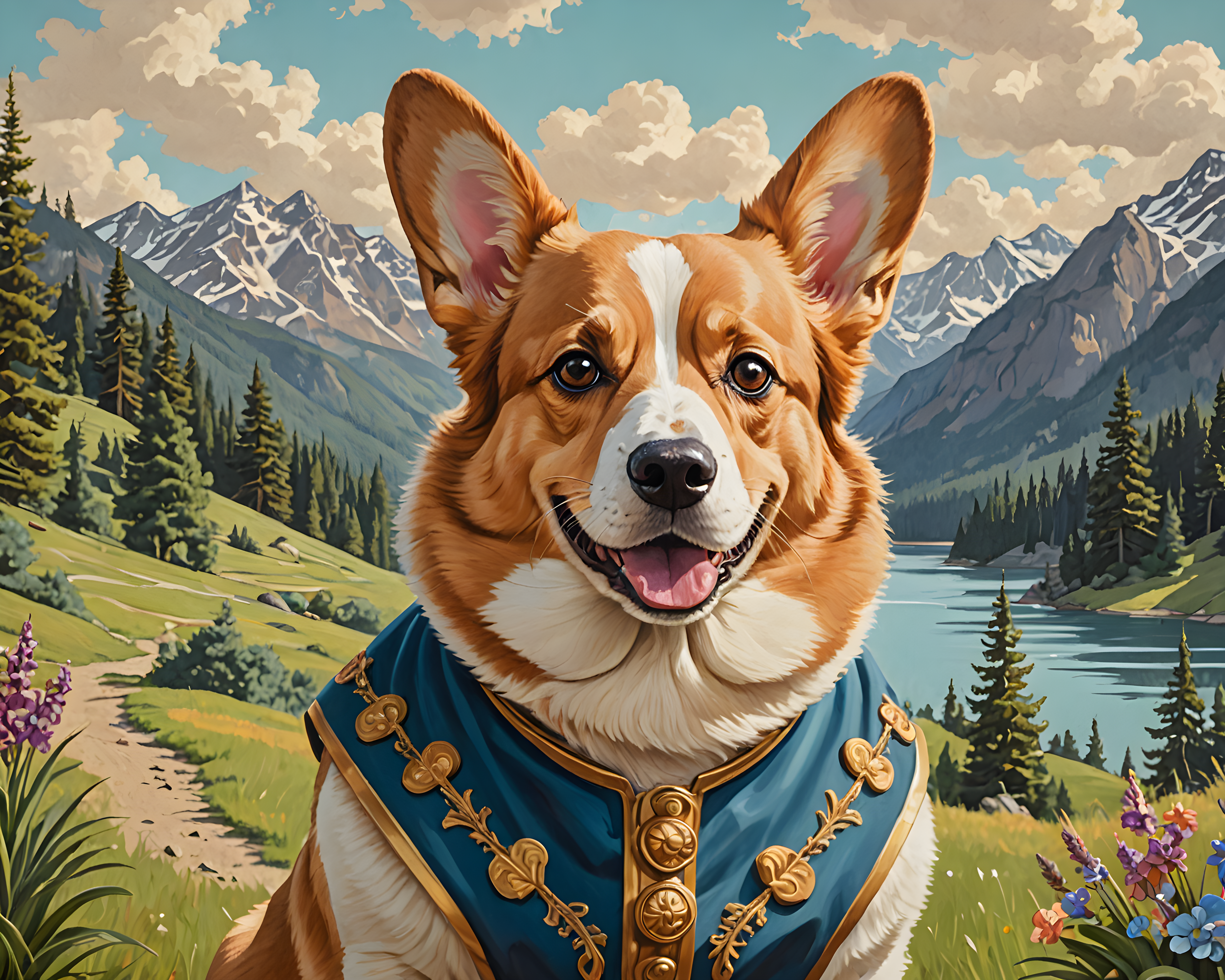Royal Corgi — Retro (Funny)