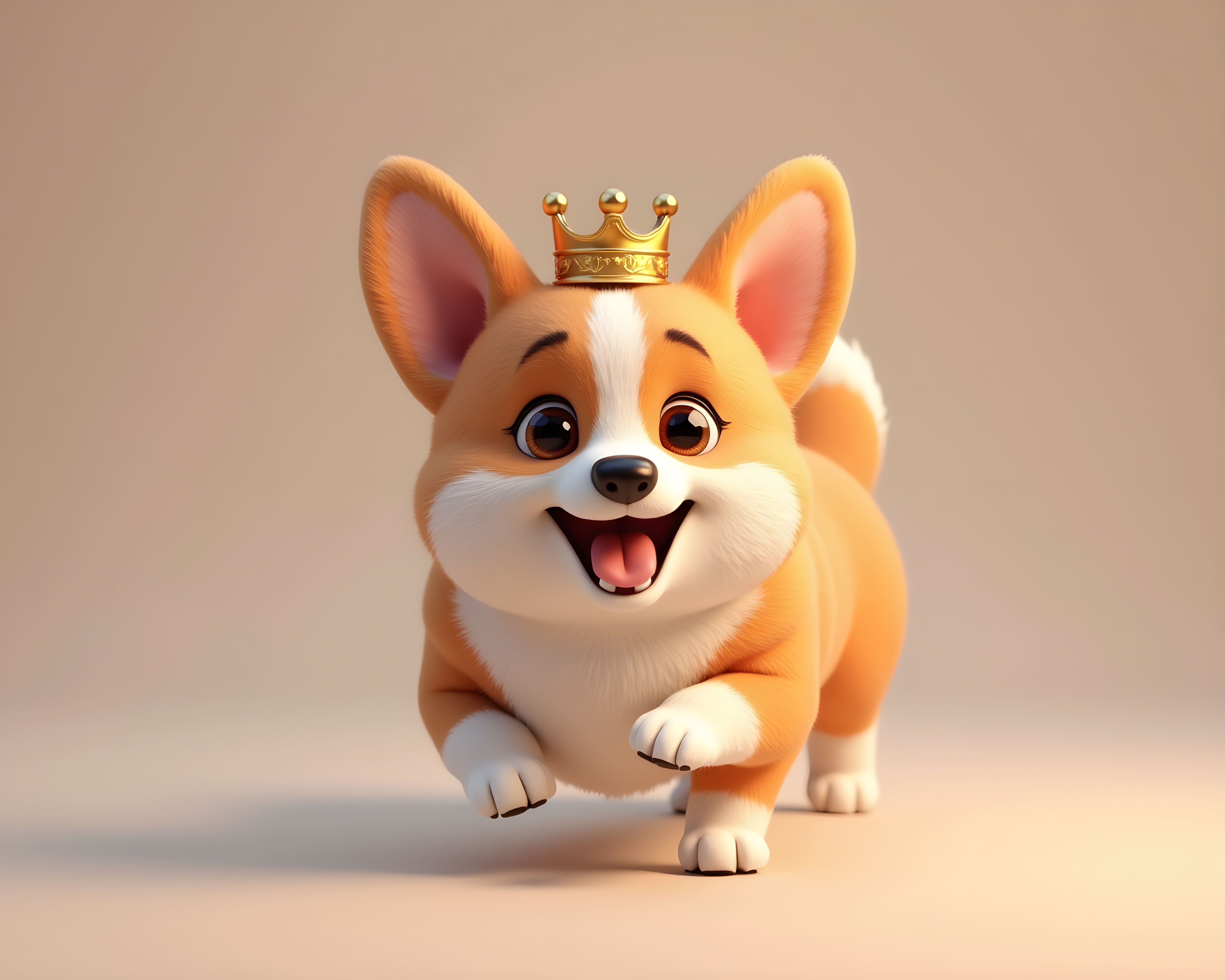 Royal Corgi — 3D Render (Cute)