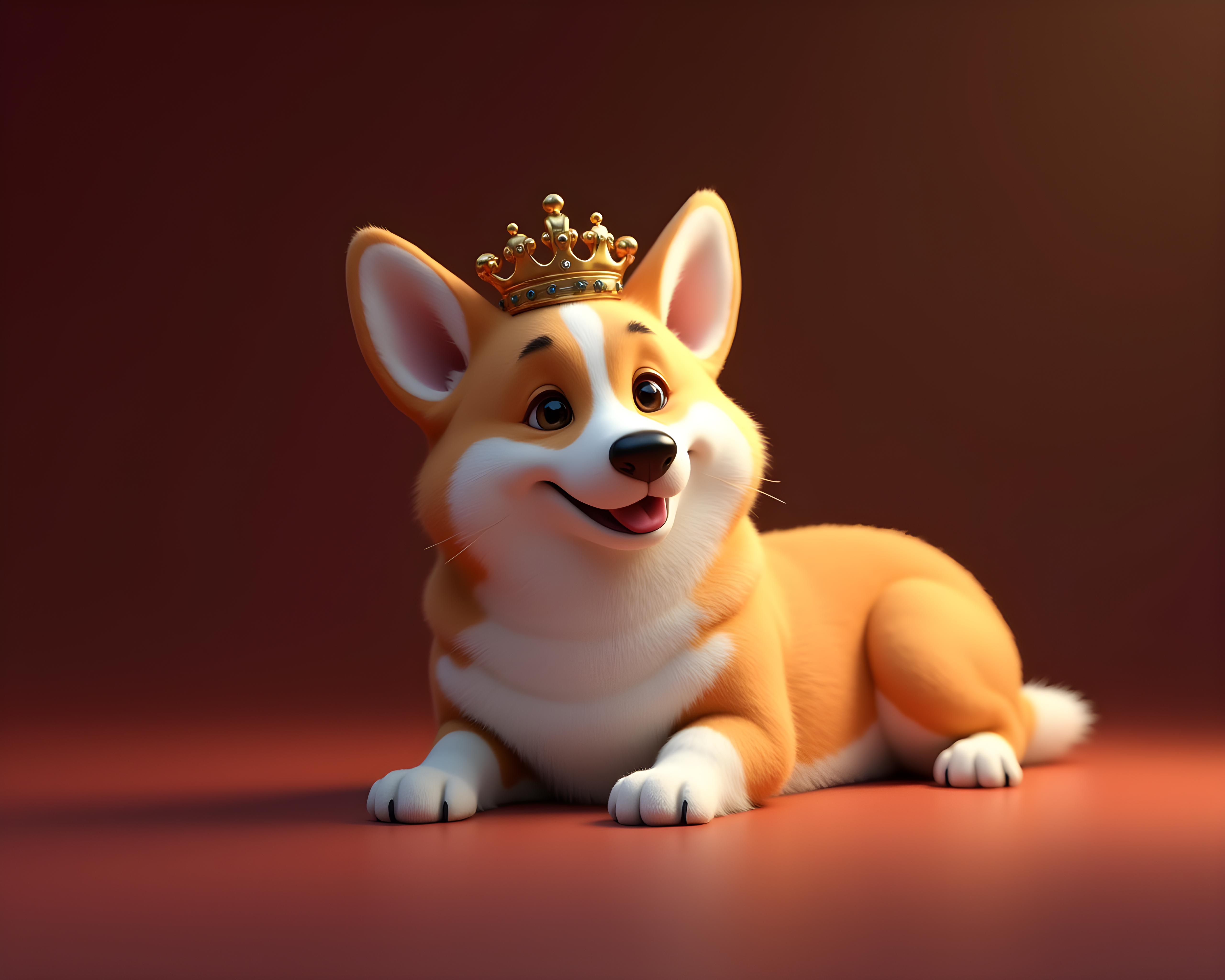 Royal Corgi — 3D Render (Energetic)