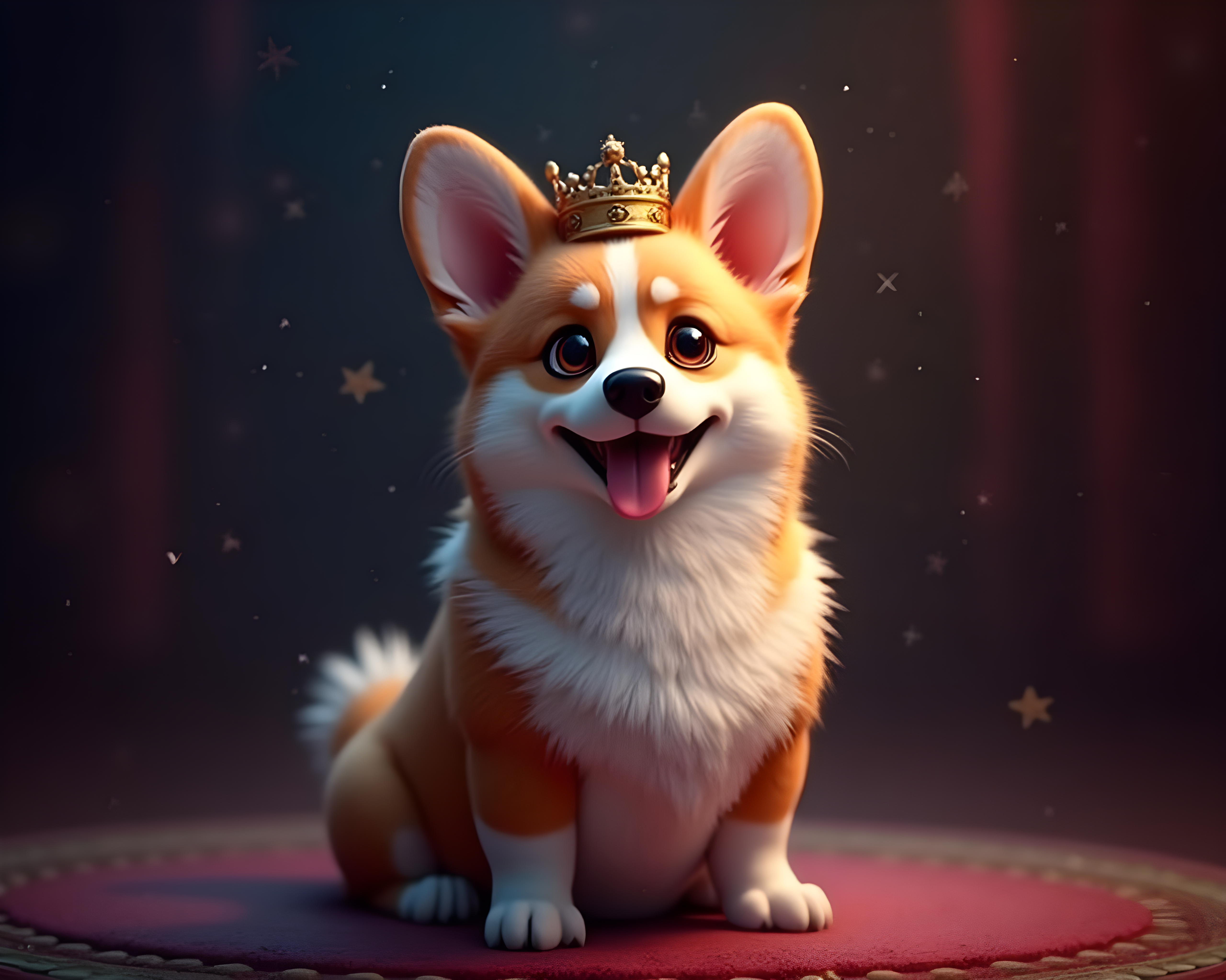 Royal Corgi — 3D Render (Fantasy)