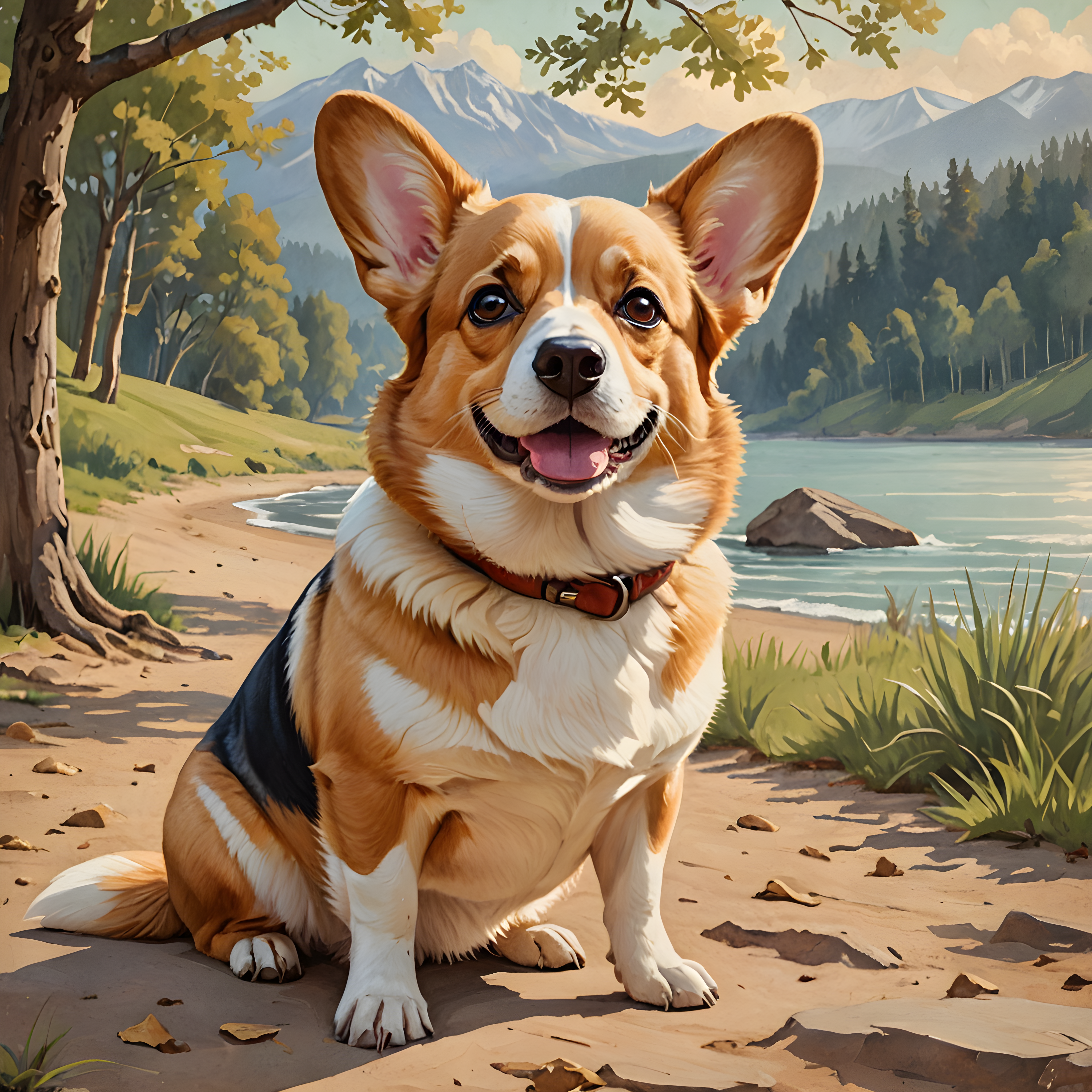 Royal Corgi — Vintage Poster (Cute)