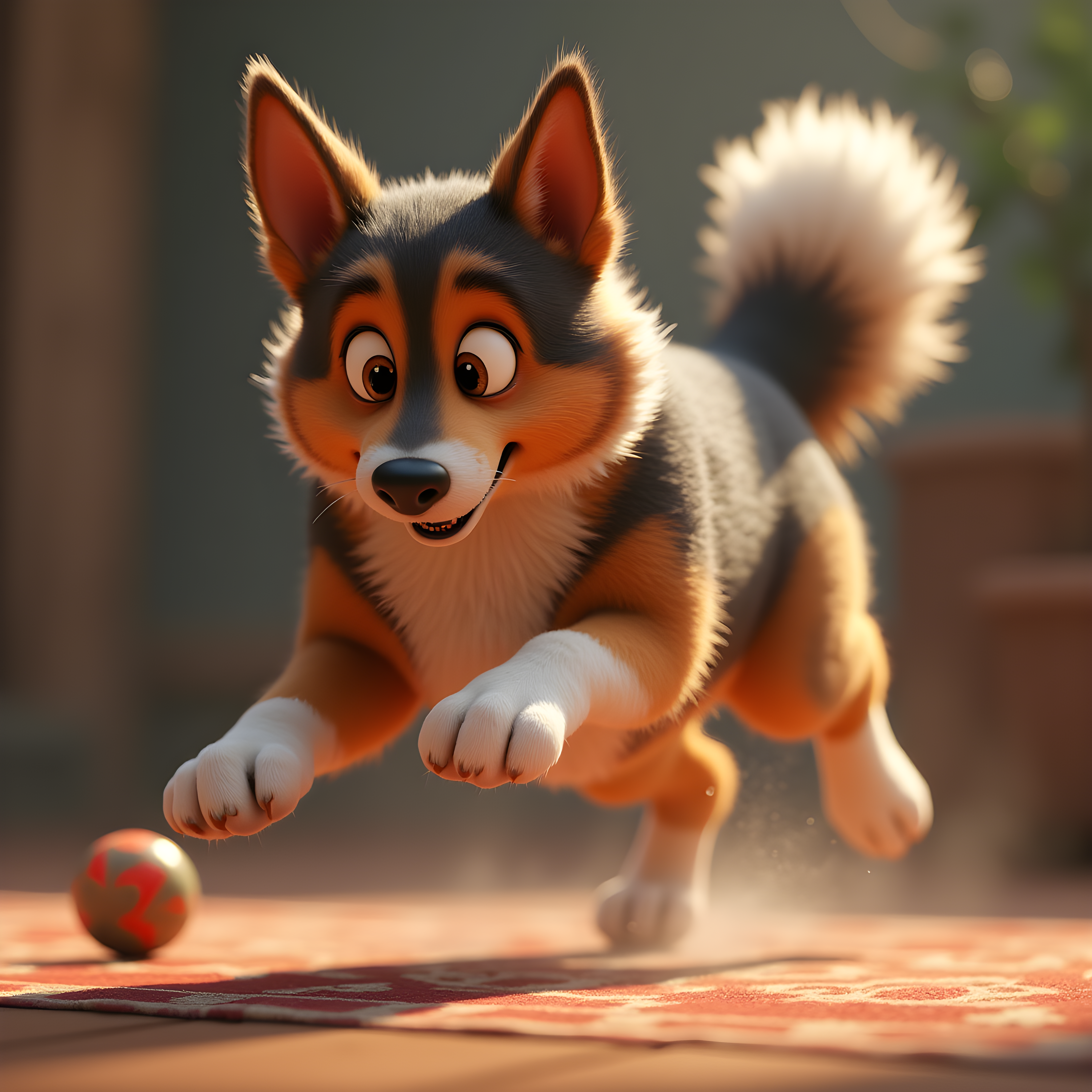 Royal Shepherd — 3D Render (Playful)