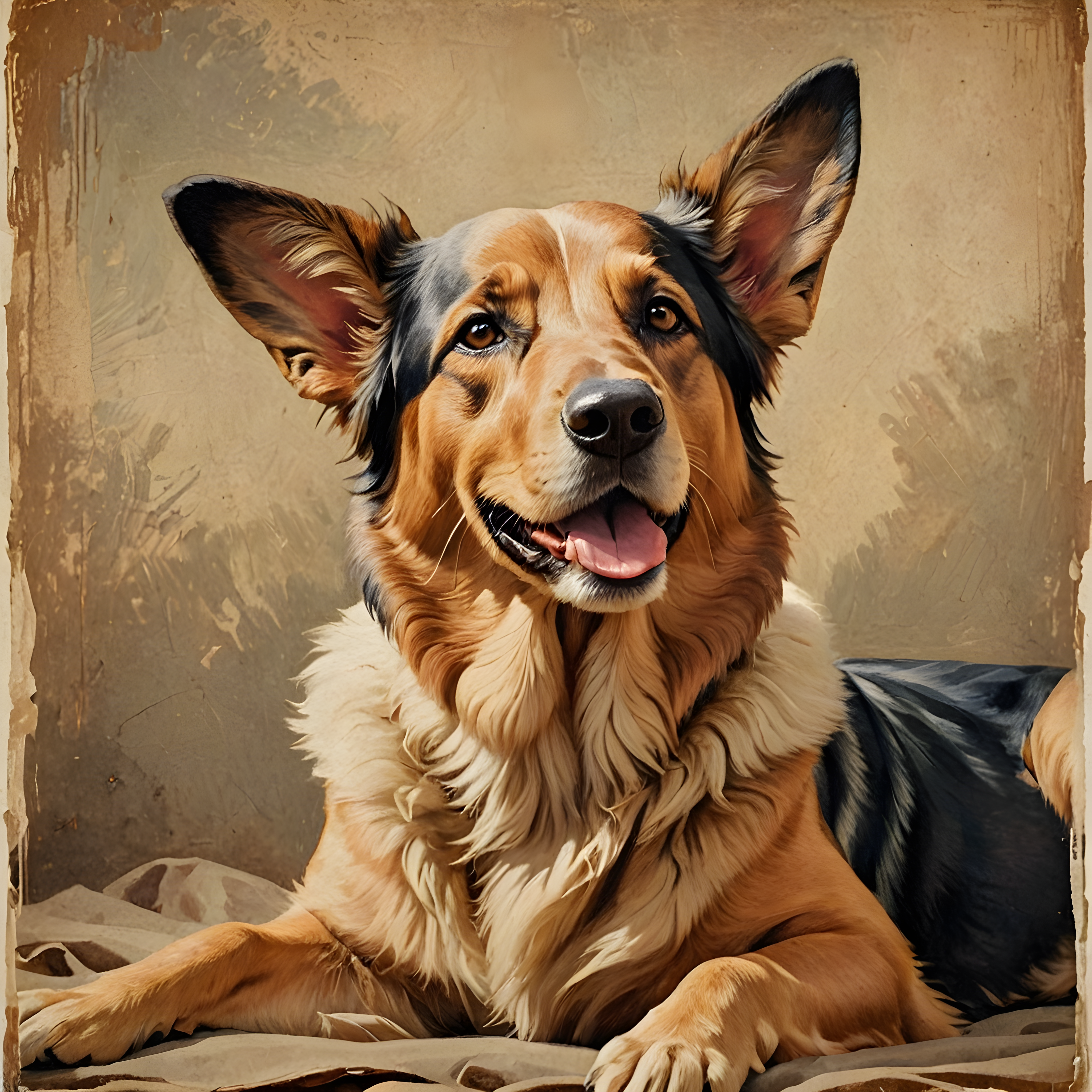 Royal Shepherd — Vintage Poster (Happy)