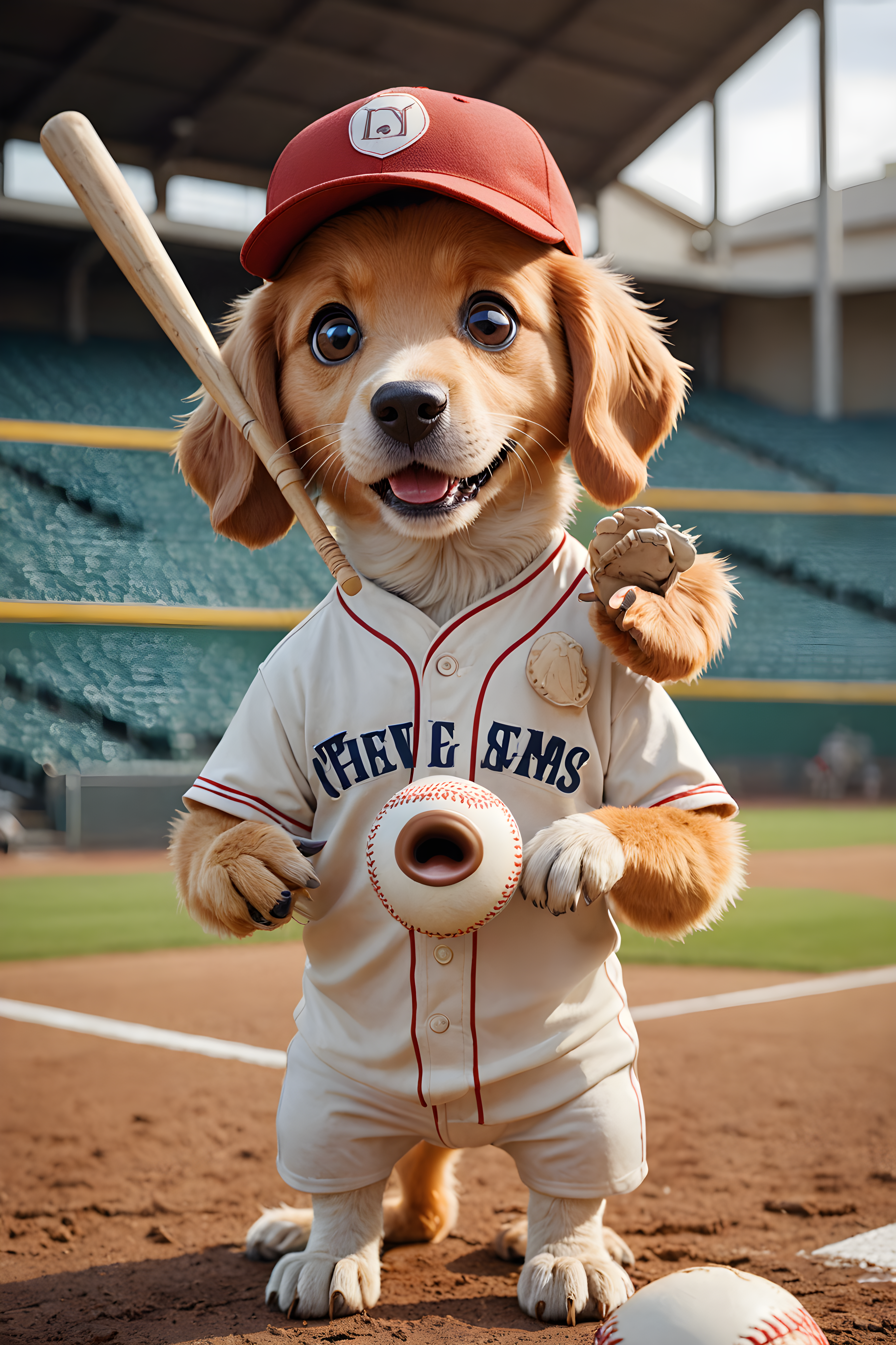 Baseball Retriever — Cartoon / Kawaii (Funny)