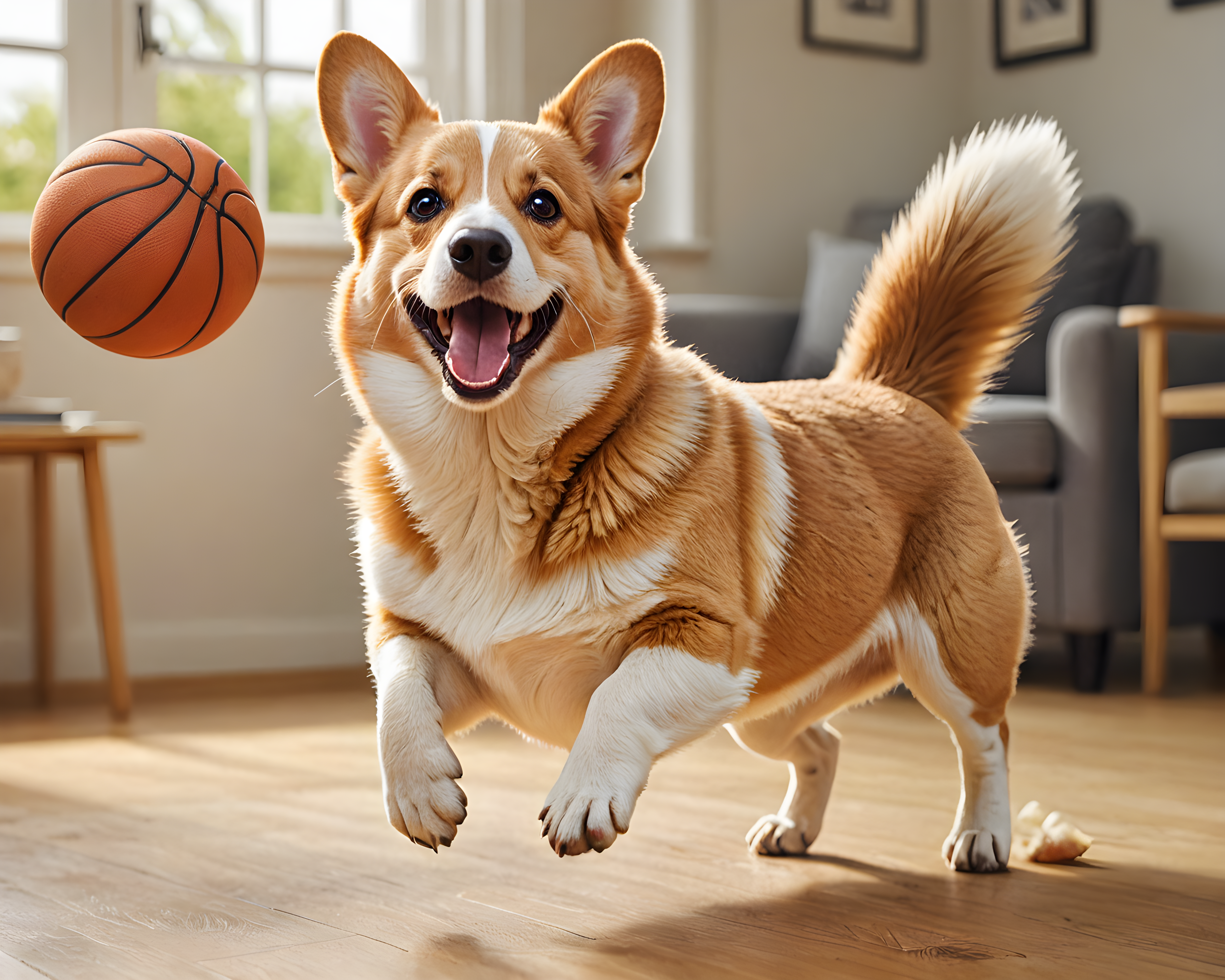 Basketball Corgi — Funny (Sleepy)