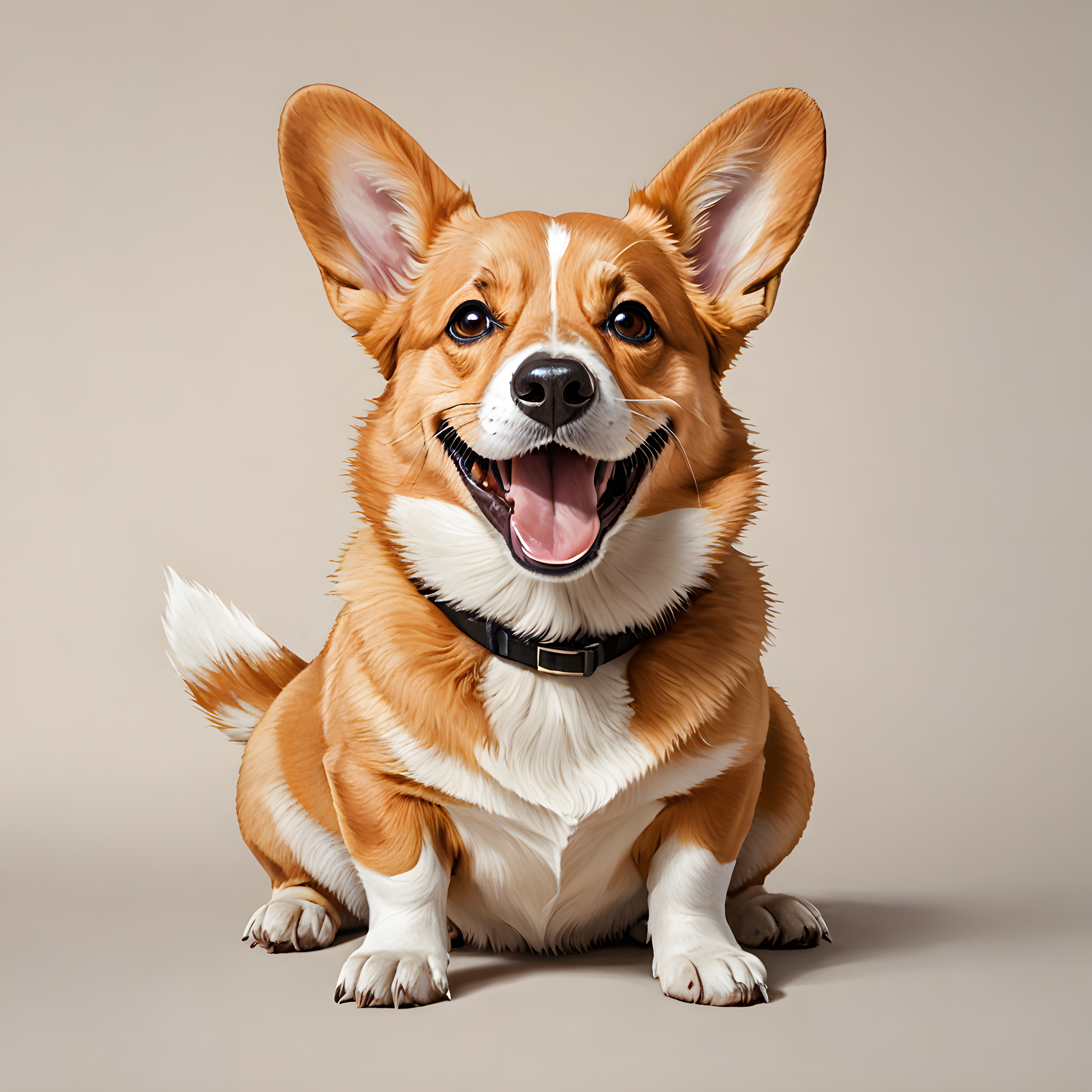 Basketball Corgi — Minimalist Line Art (Happy)
