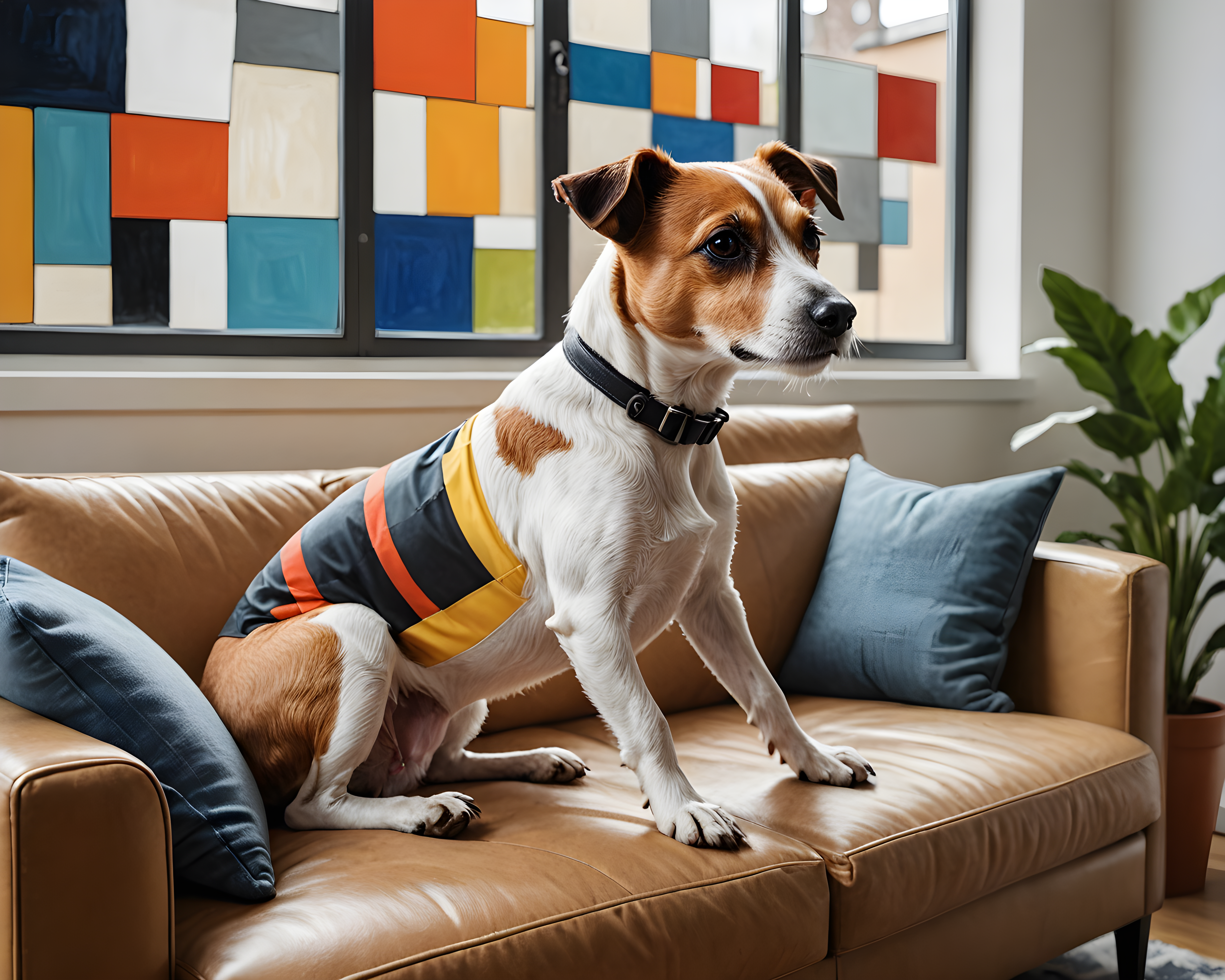 Cycling Jack Russell — Abstract (Lifestyle)