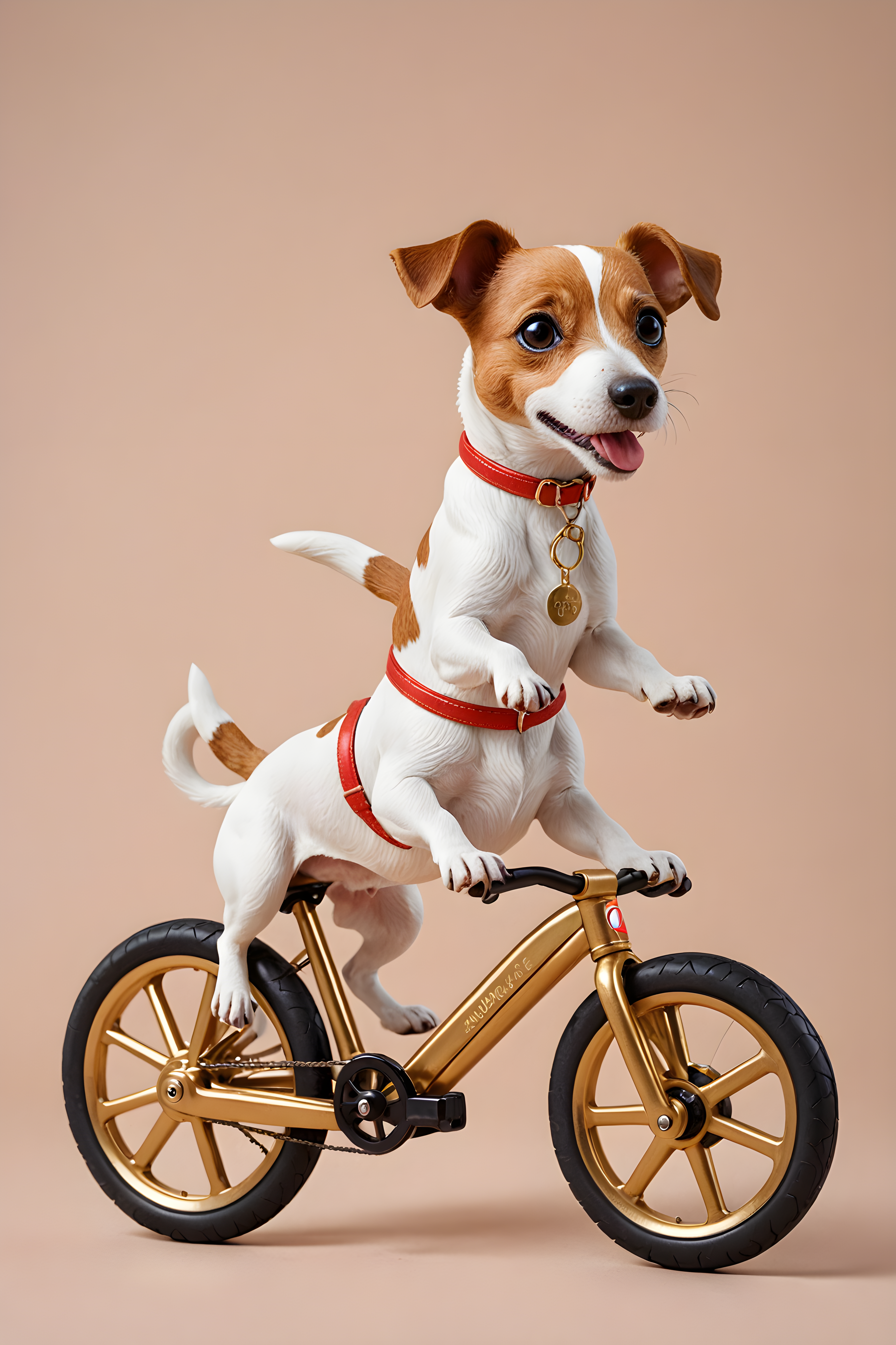 Cycling Jack Russell — Cartoon / Kawaii (Luxury)