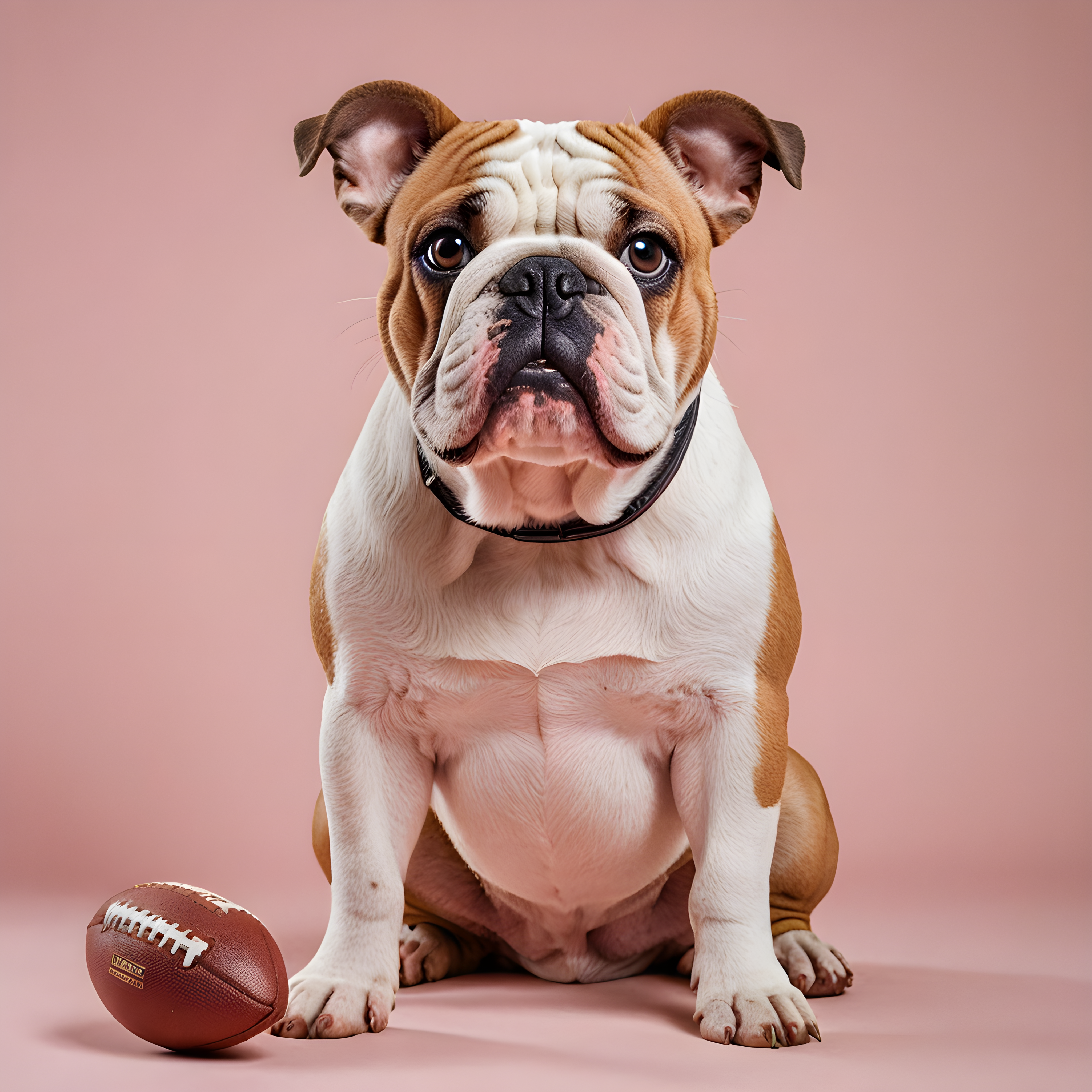 Football Bulldog — Modern Aesthetic (Cute)