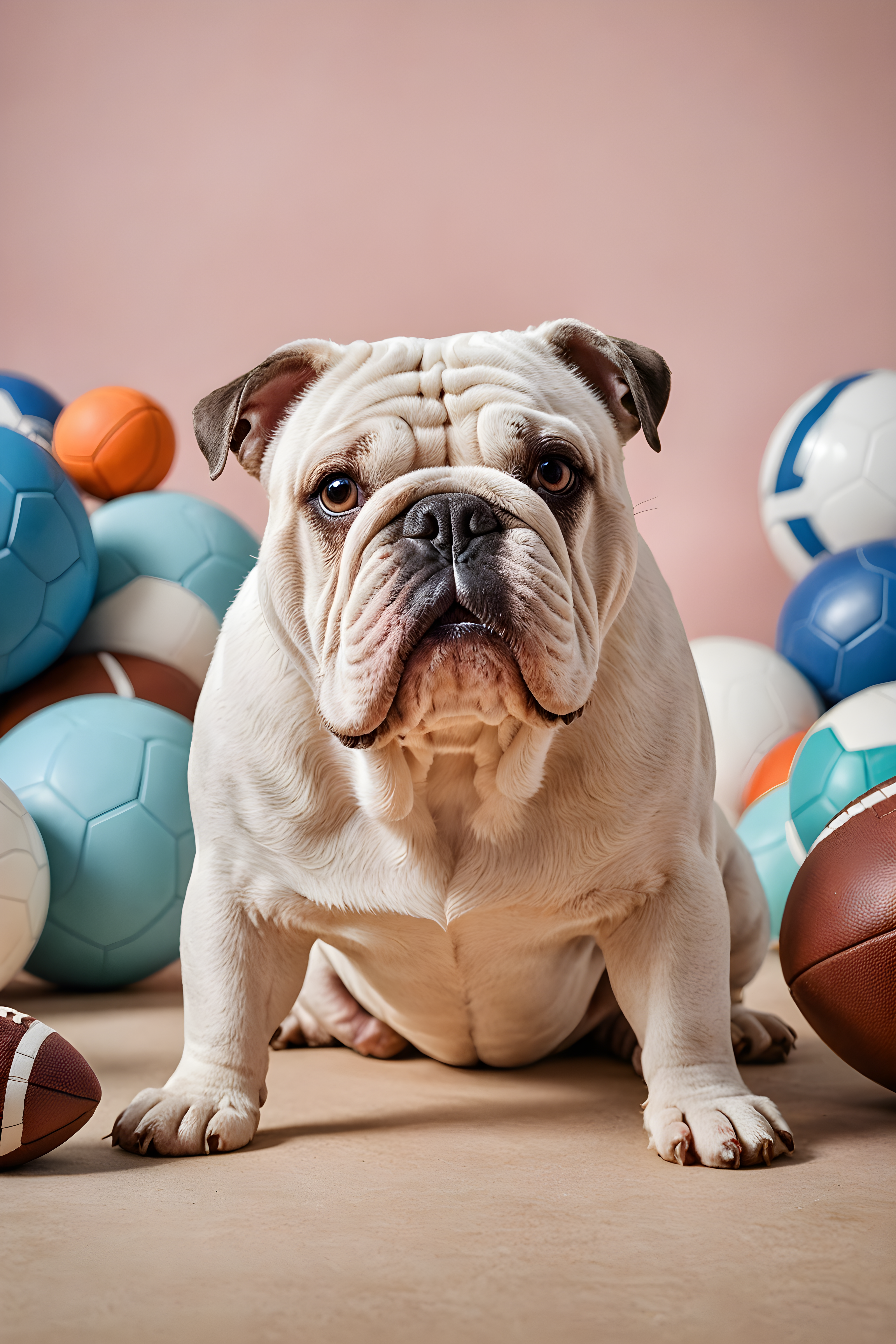 Football Bulldog — Modern Aesthetic (Playful)