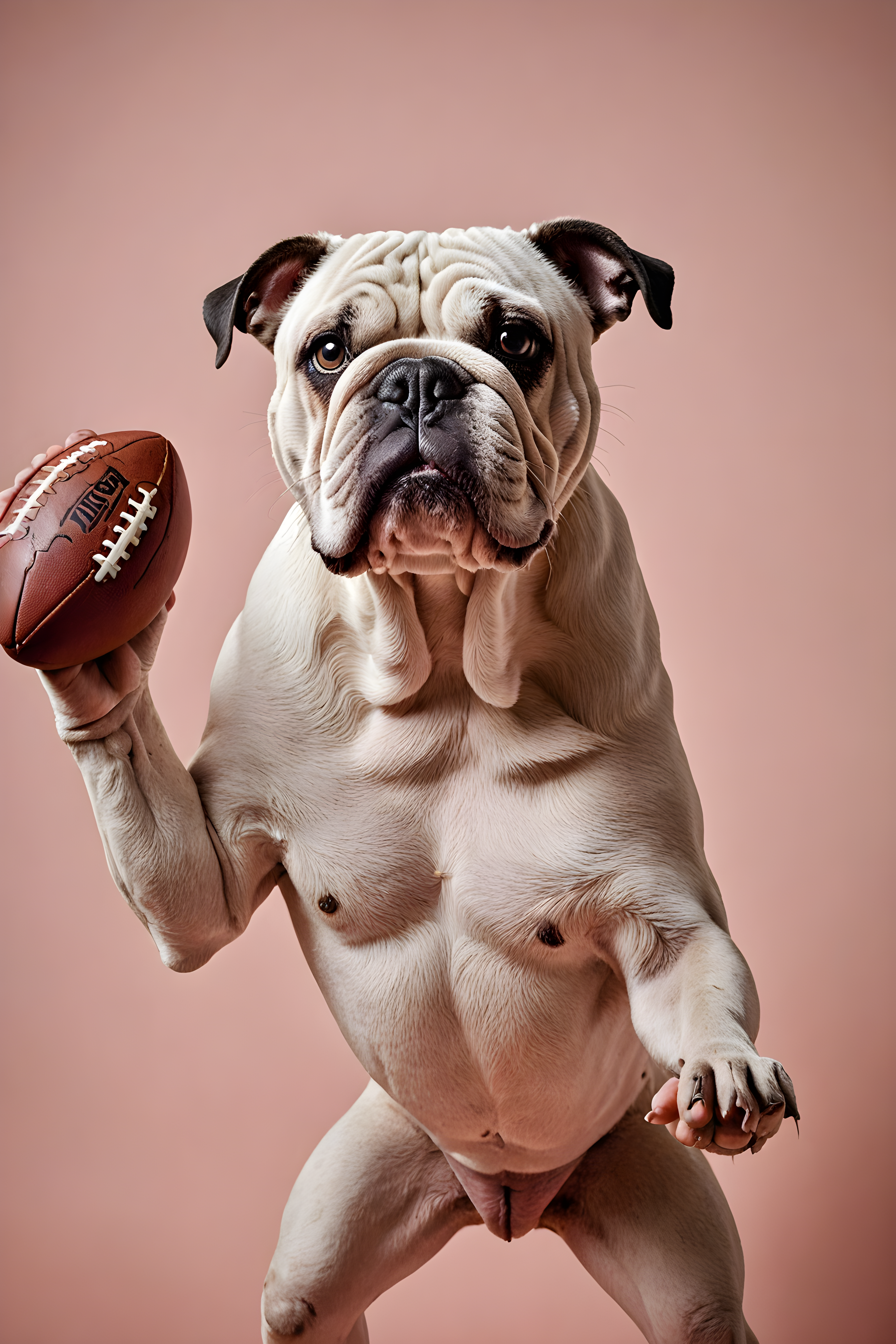 Football Bulldog — Modern Aesthetic (Savage)