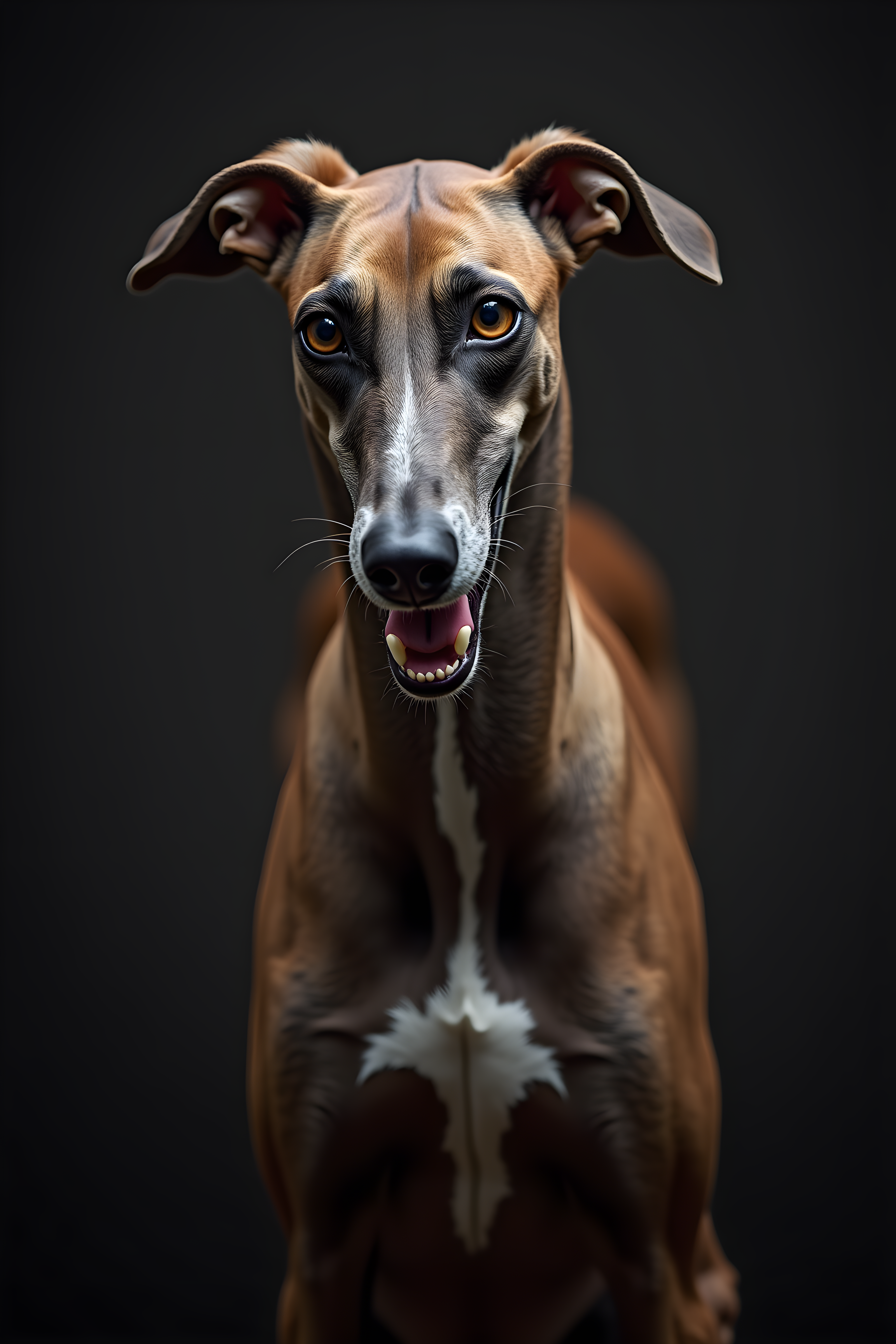 Racing Greyhound — Hyper-Realistic (Emotional)
