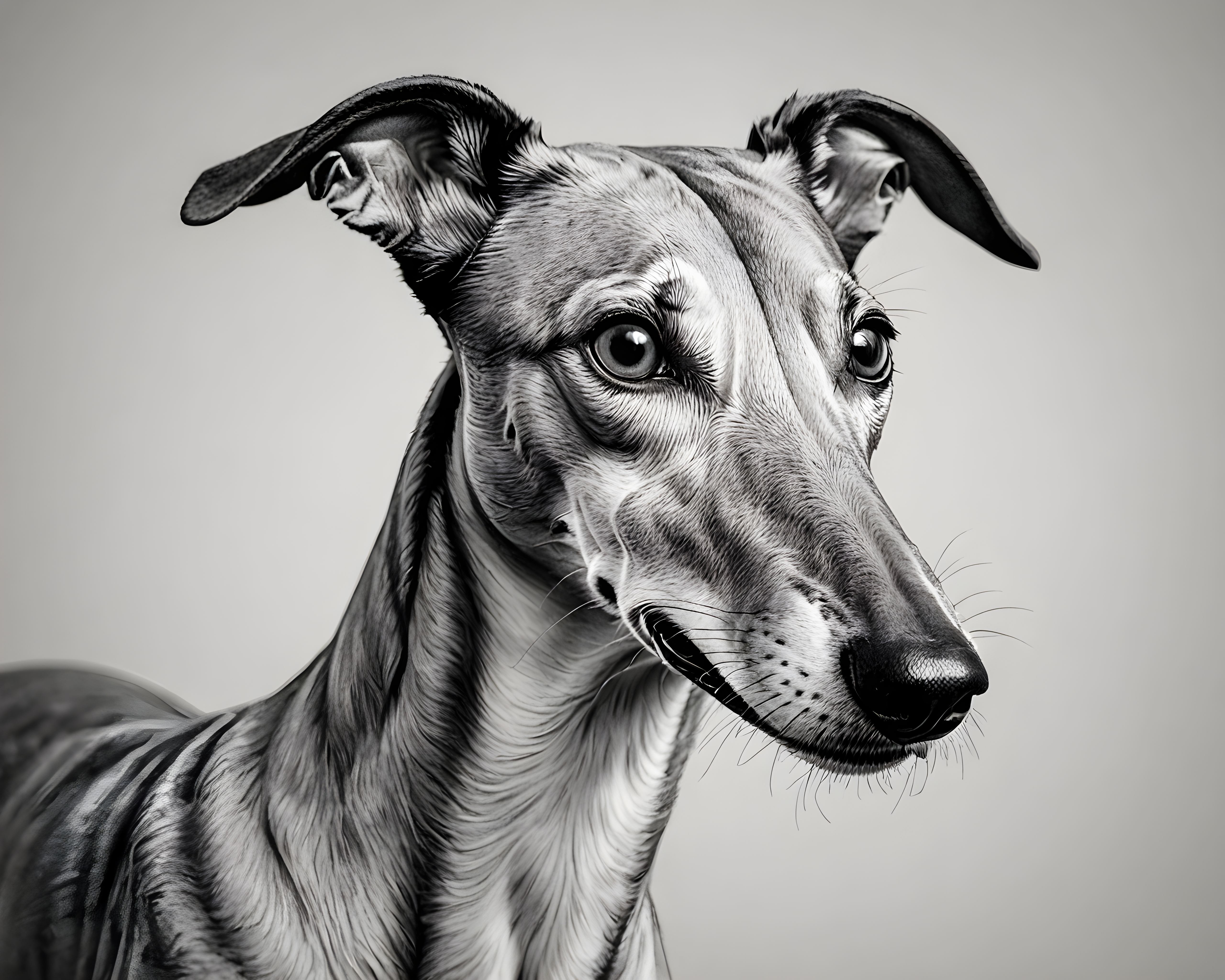 Racing Greyhound — Minimalist Line Art (Cute)