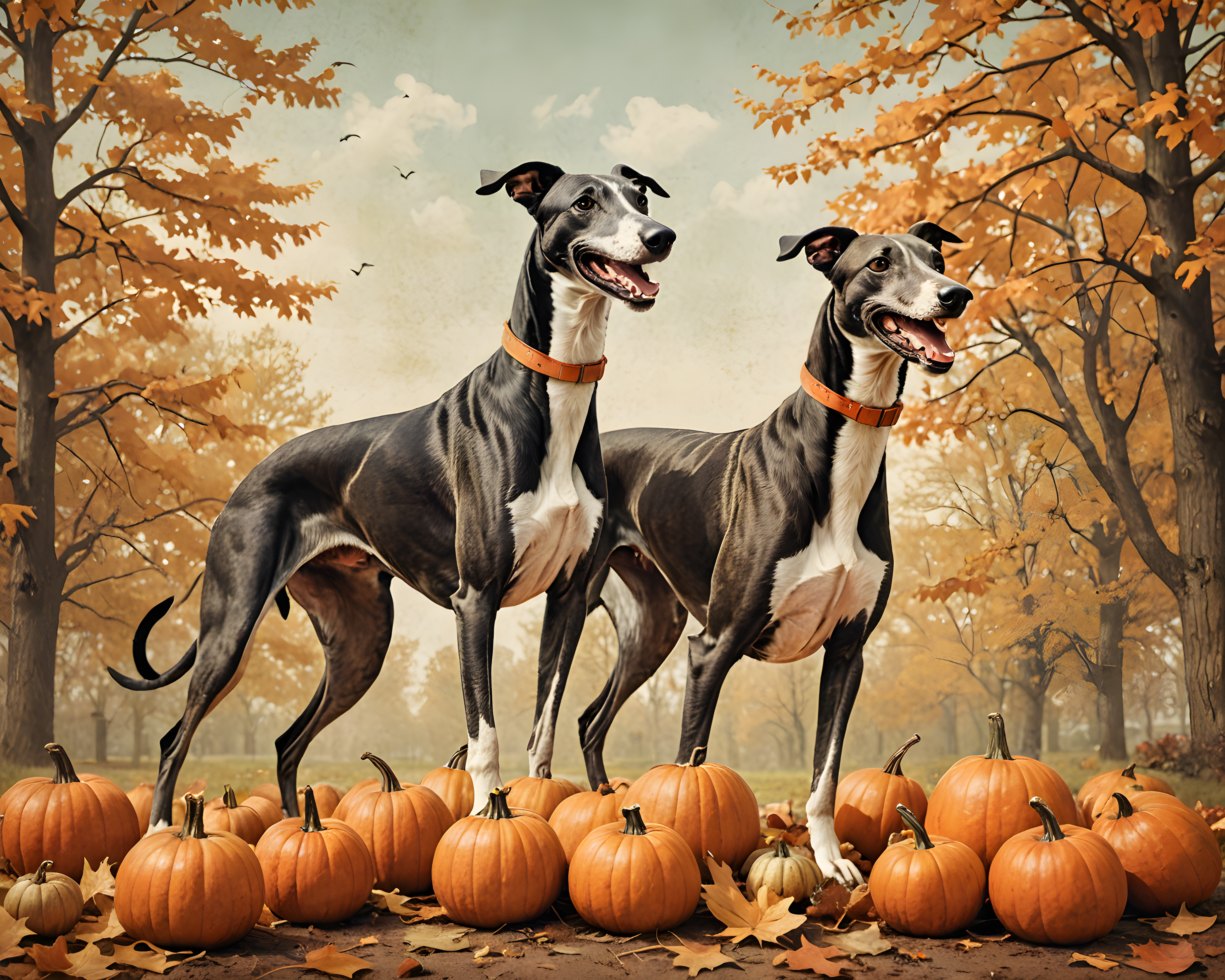 Racing Greyhound — Vintage Poster (Seasonal)