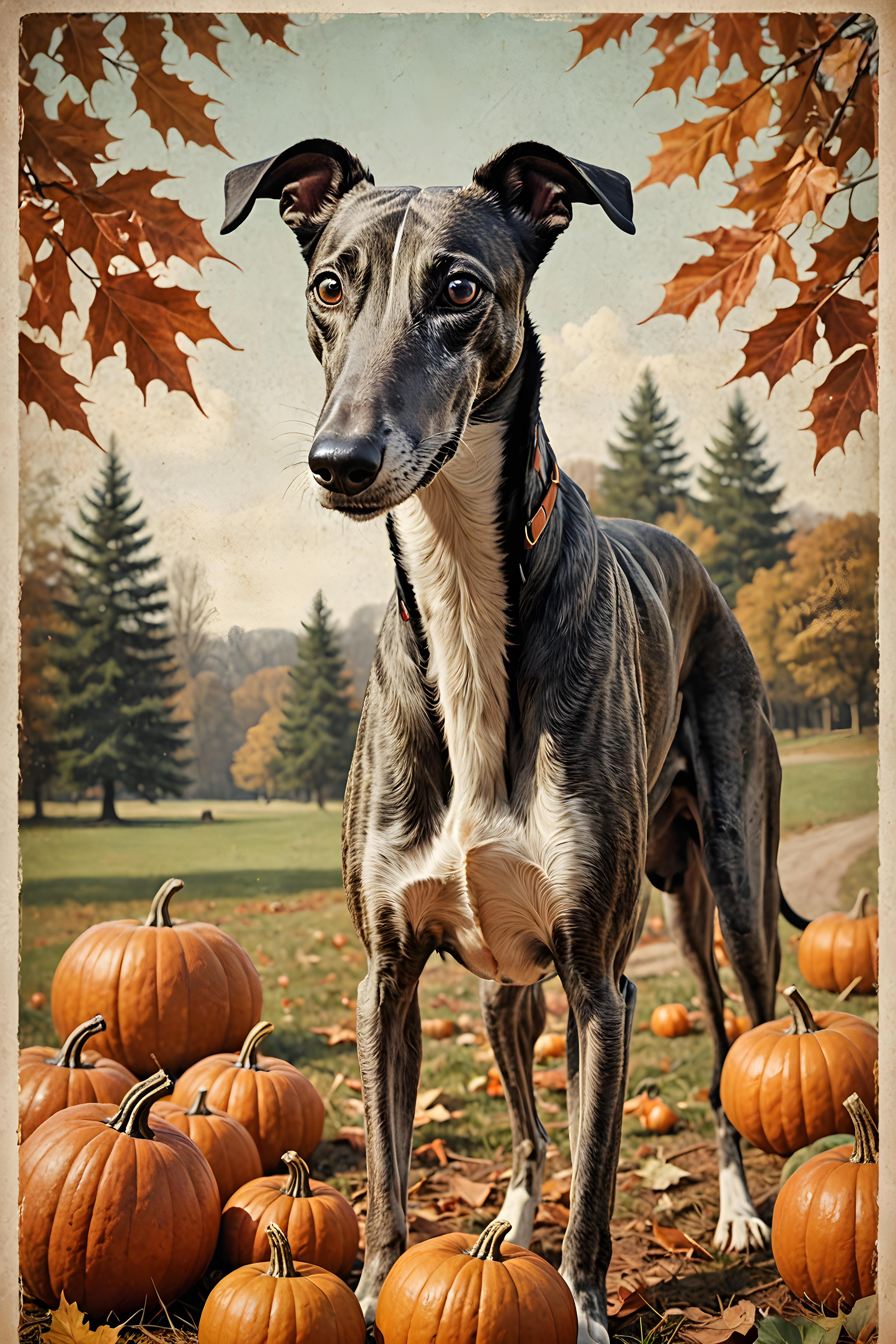 Racing Greyhound — Vintage Poster (Seasonal)