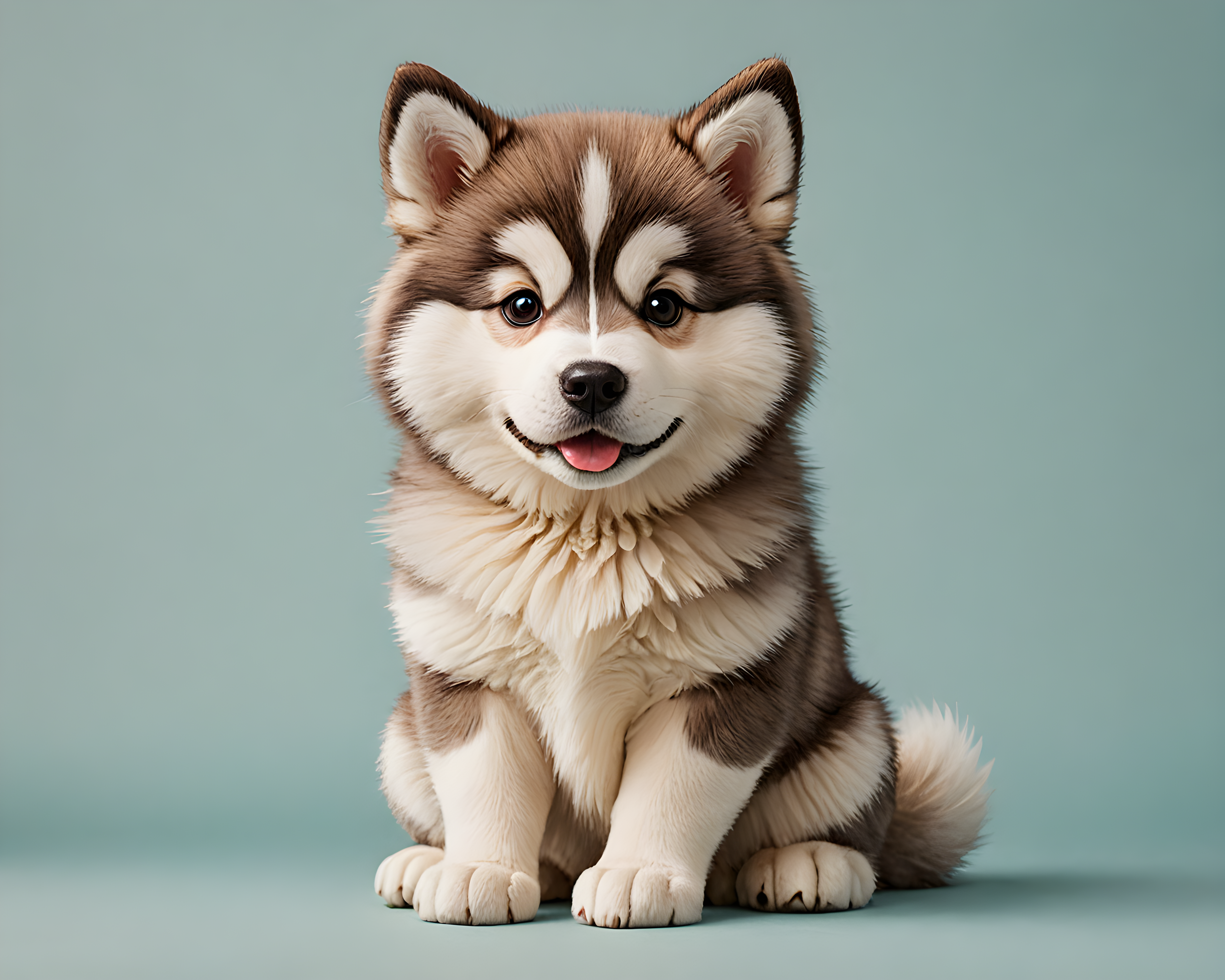 Ski Malamute — Cartoon / Kawaii (Aesthetic)