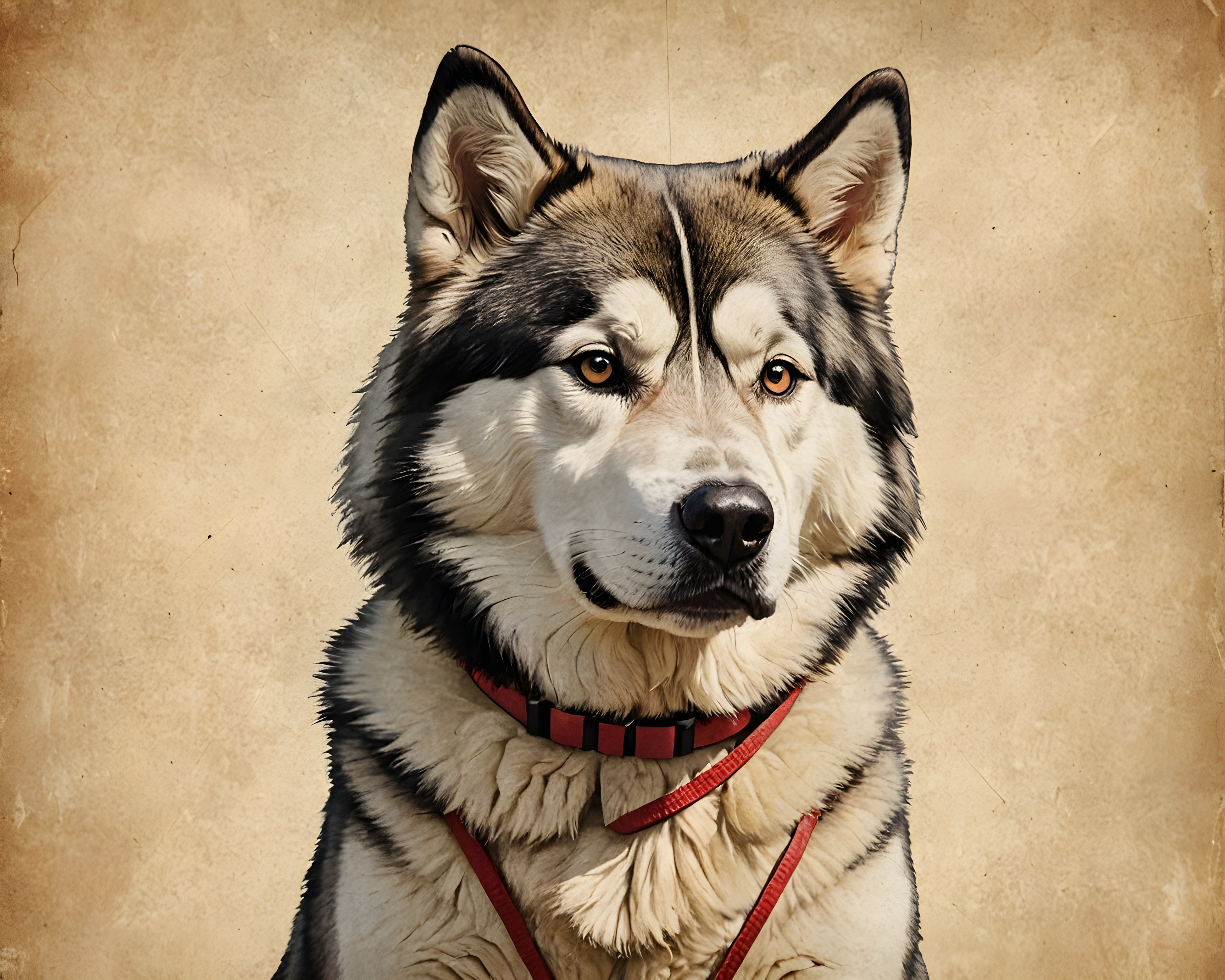 Ski Malamute — Vintage Poster (Savage)
