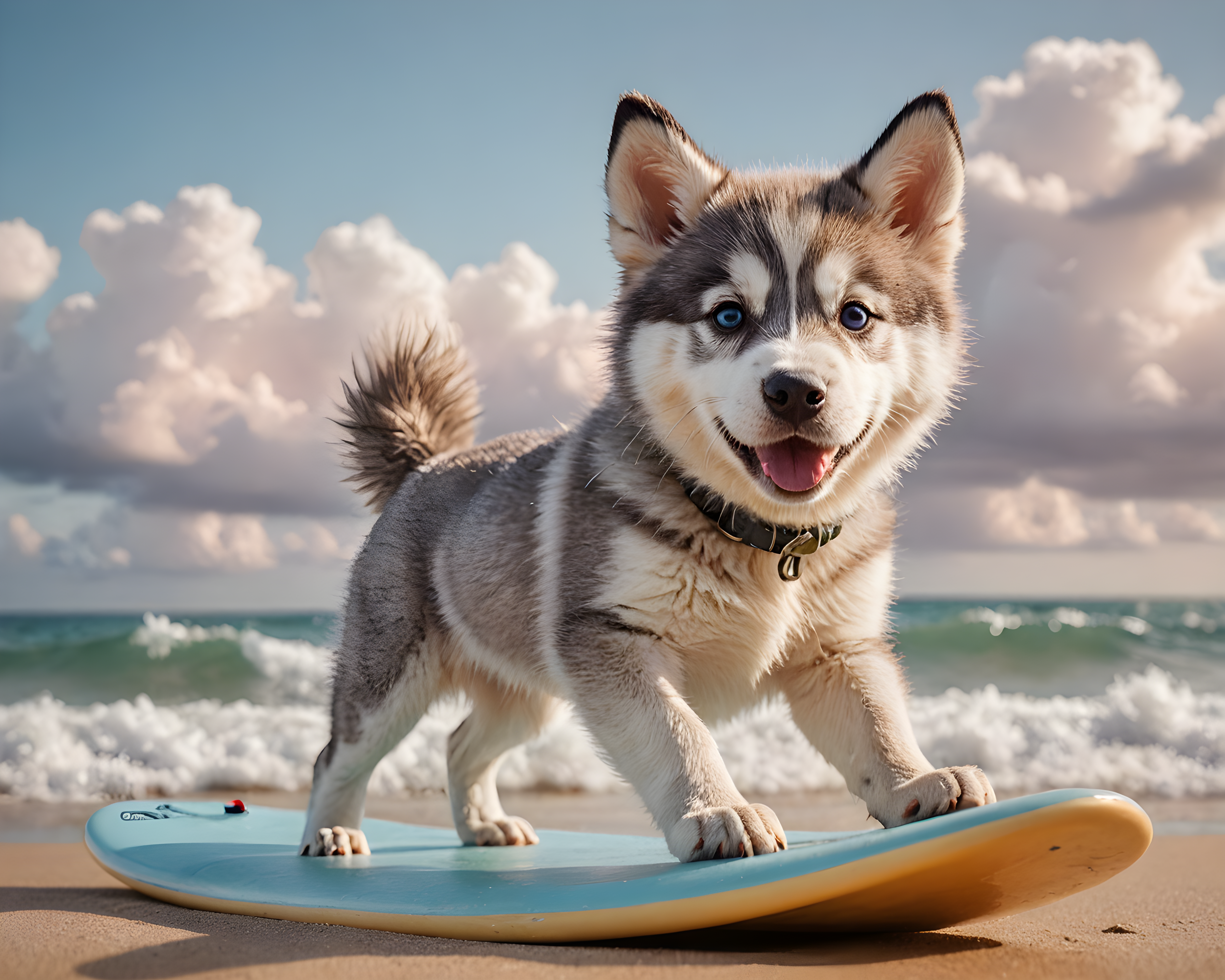 Surf Husky — Nursery (Playful)