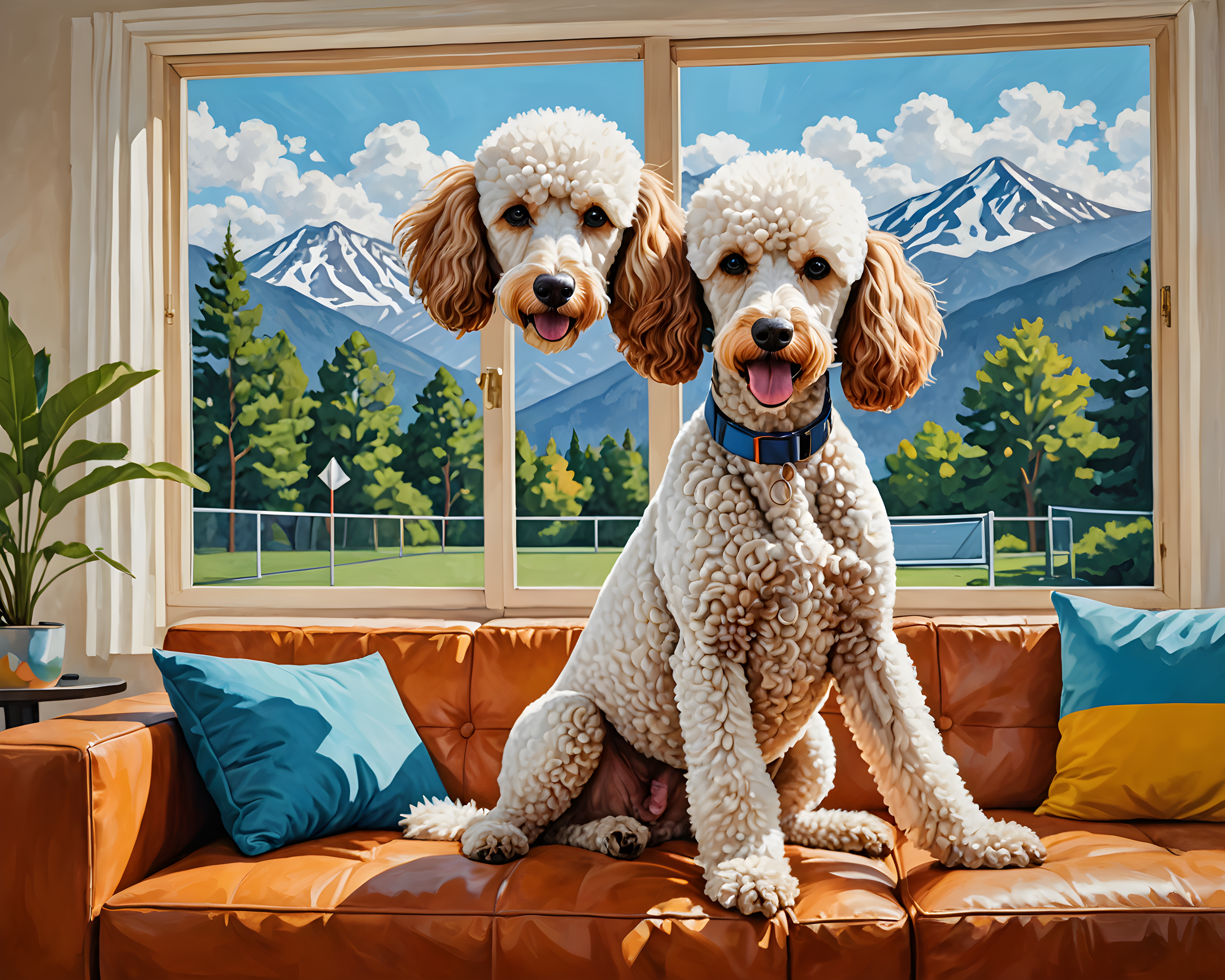 Tennis Poodle — Abstract (Lifestyle)