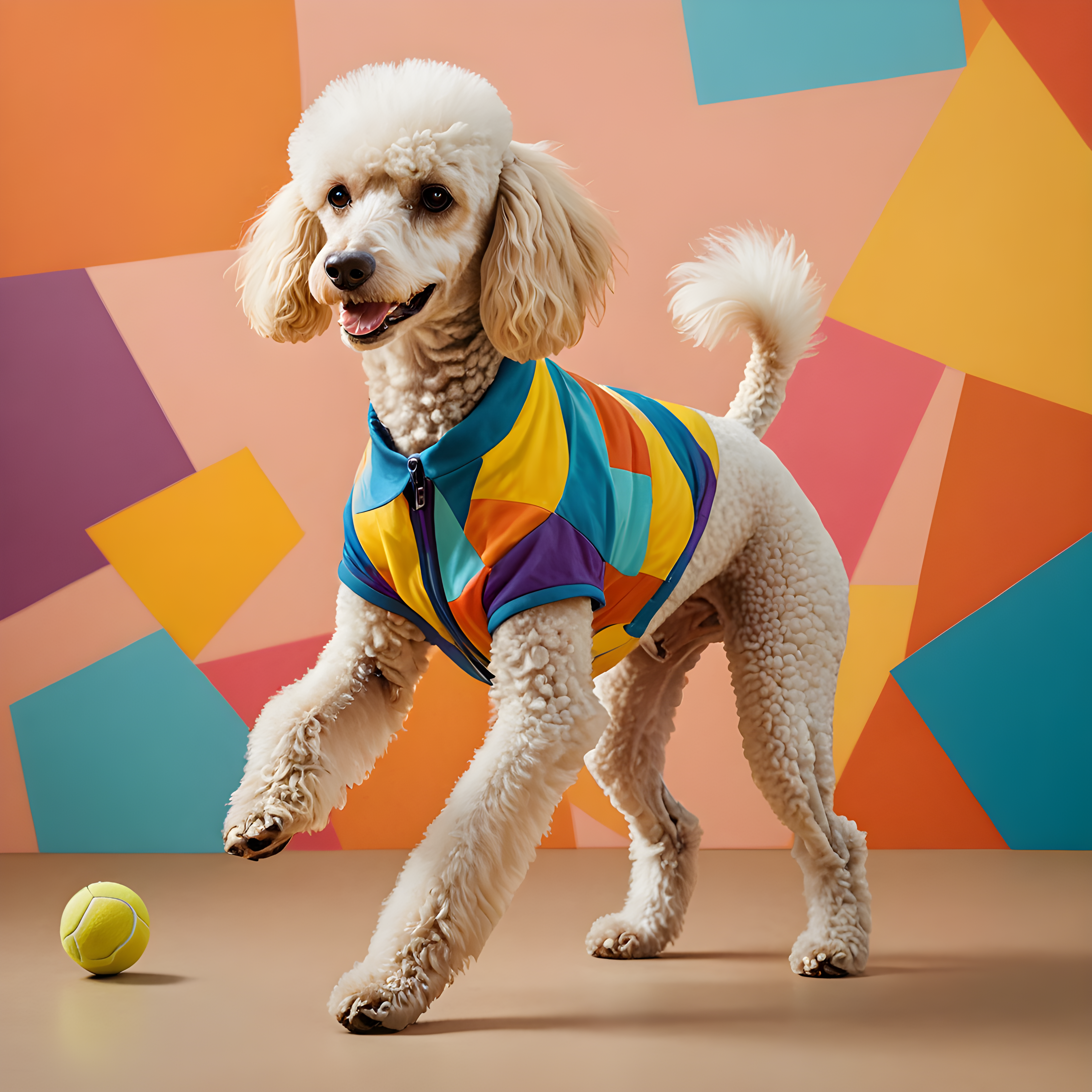 Tennis Poodle — Abstract (Romantic)