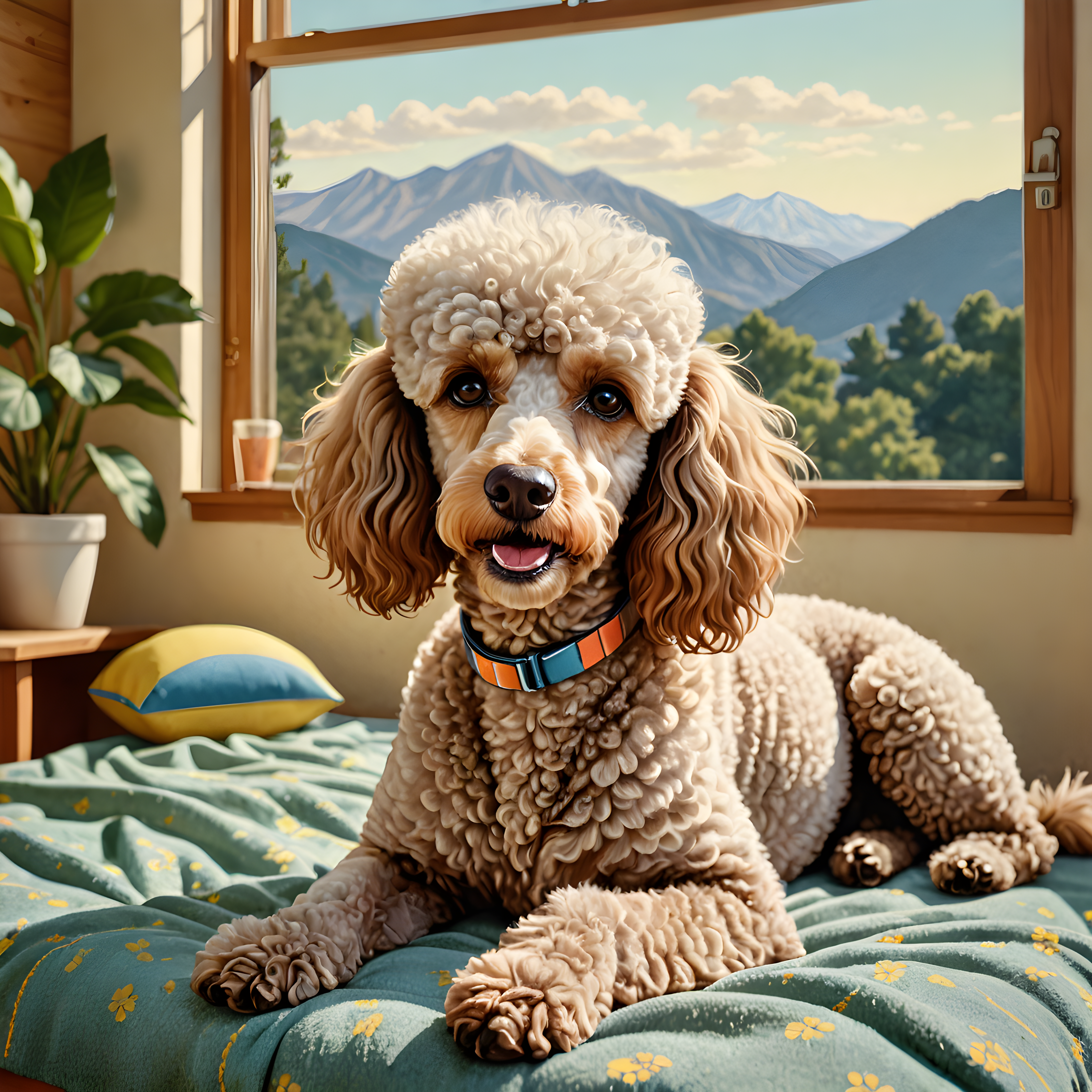 Tennis Poodle — Retro (Sleepy)