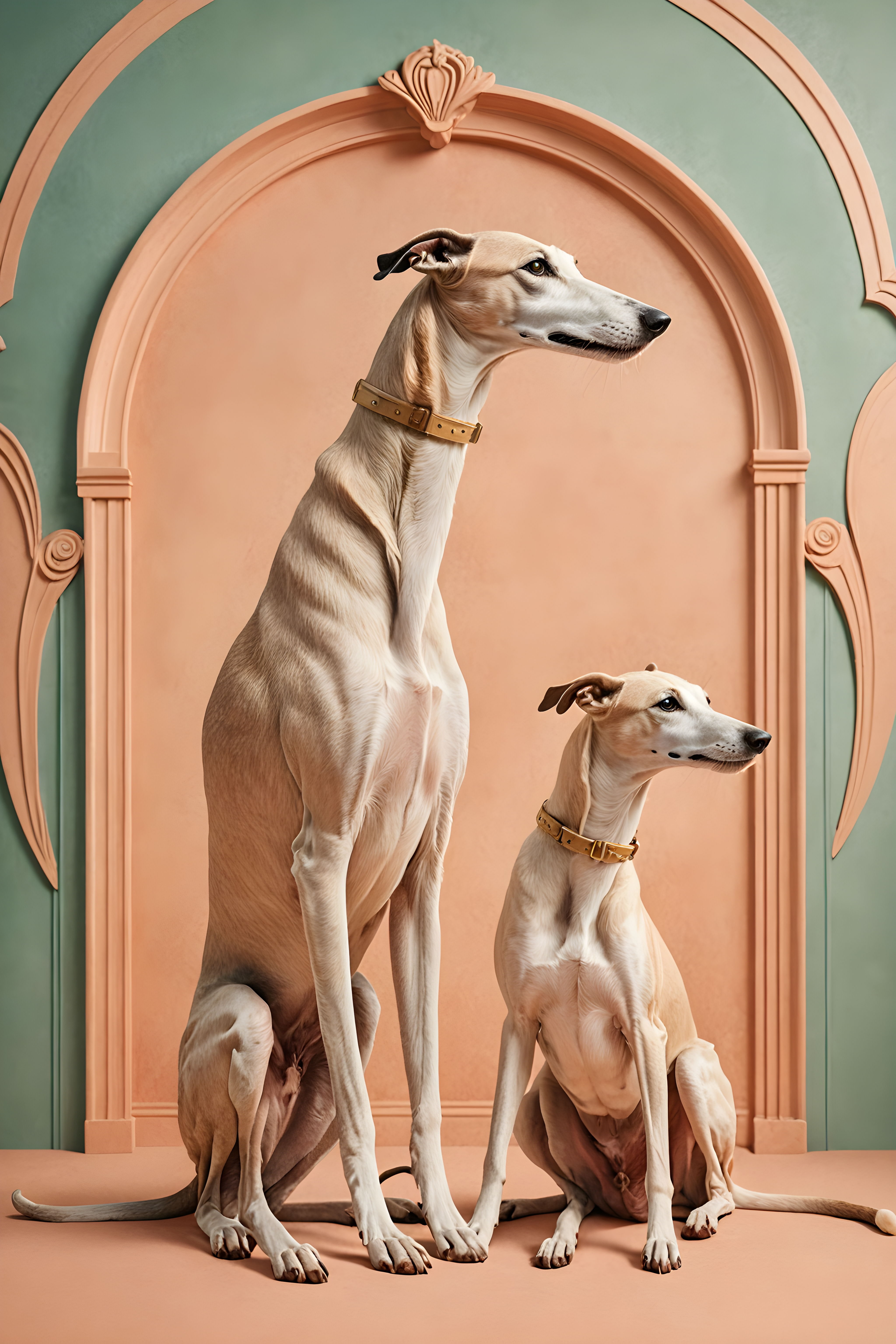 Art Deco Greyhound — Modern Aesthetic (Fantasy)