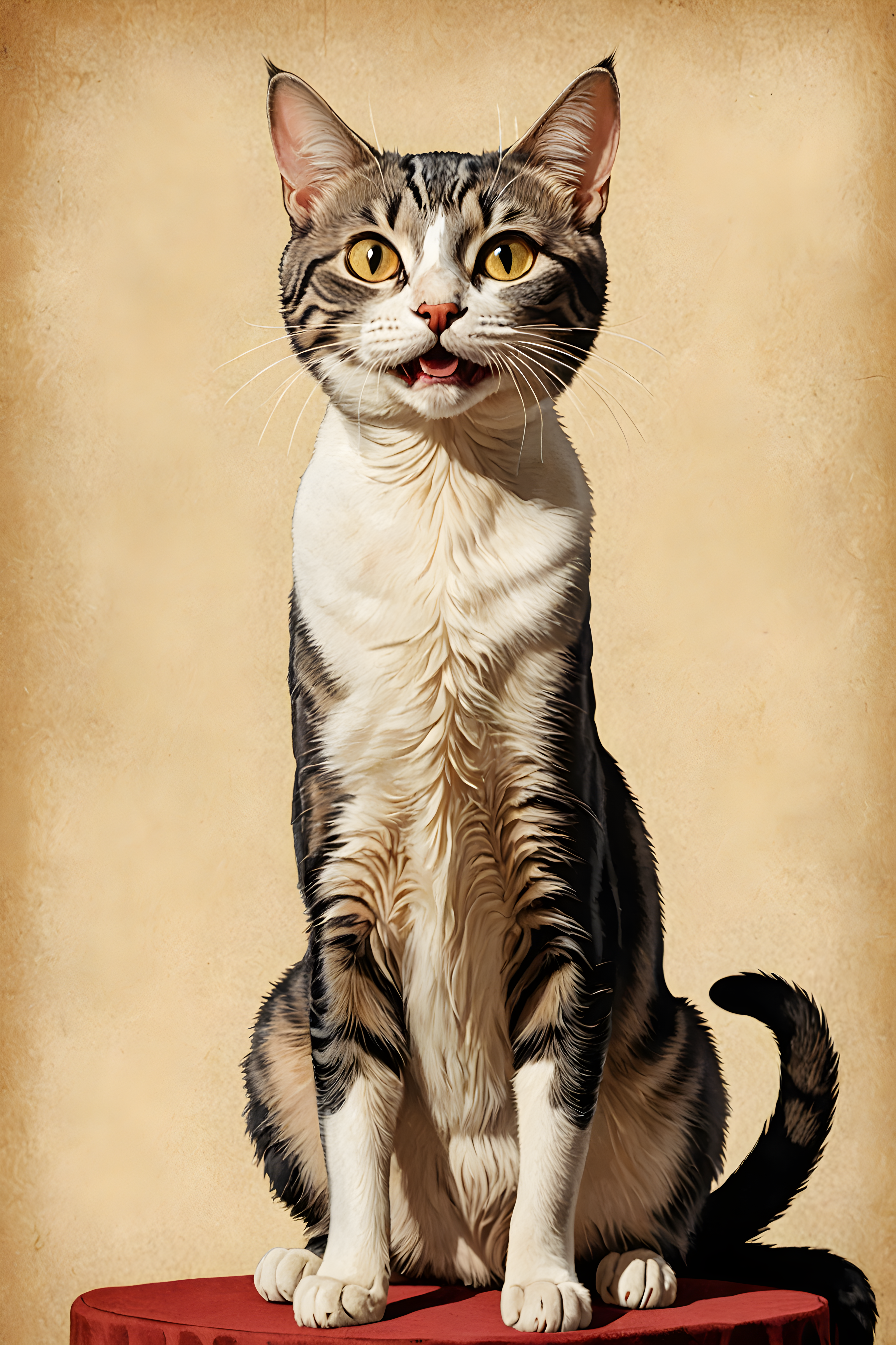 Film Noir Cat — Funny (Happy)