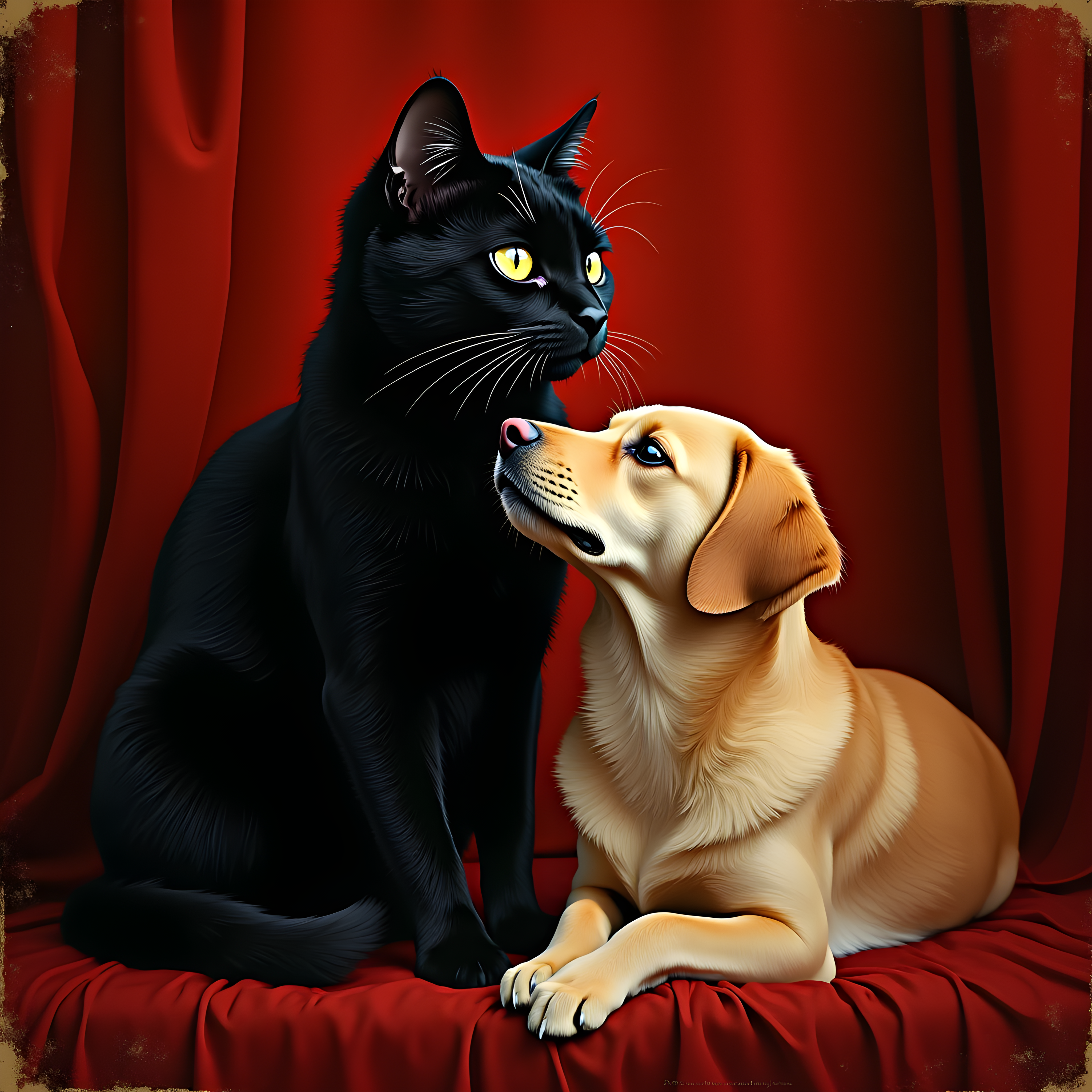 Film Noir Cat — Luxury (Romantic)