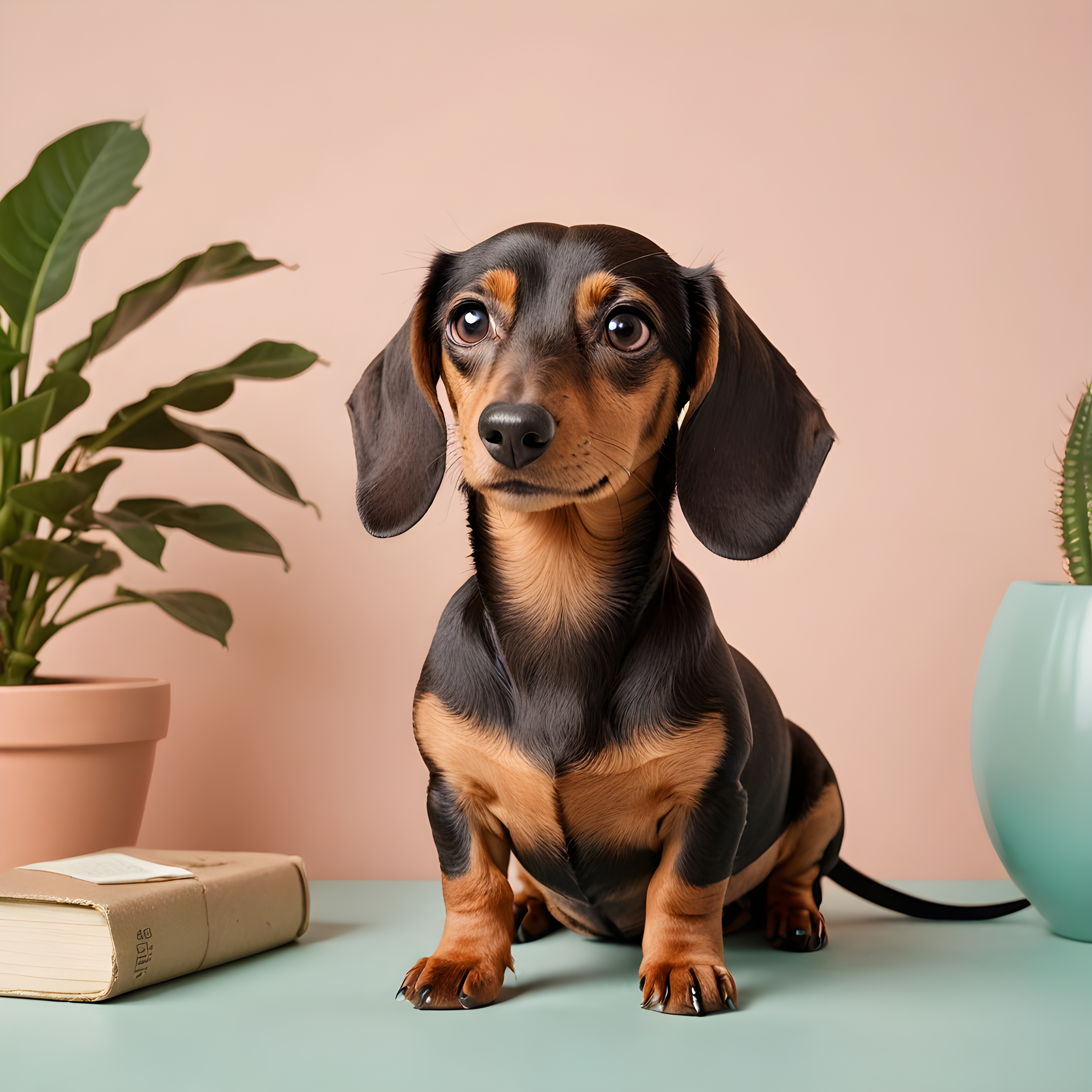 Mid Century Dachshund — Modern Aesthetic (Cute)