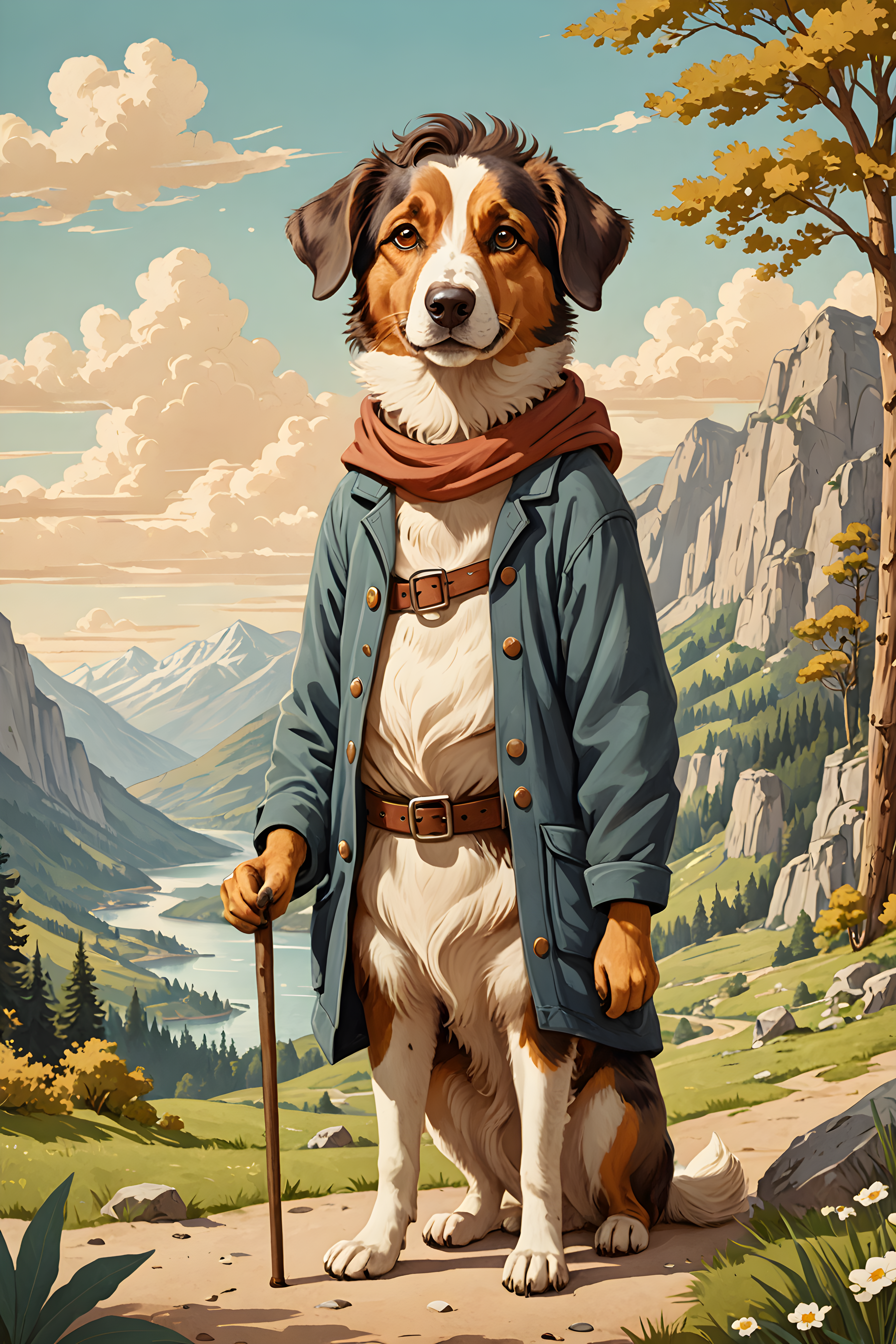 Old Photograph Shepherd — Cartoon / Kawaii (Motivational)