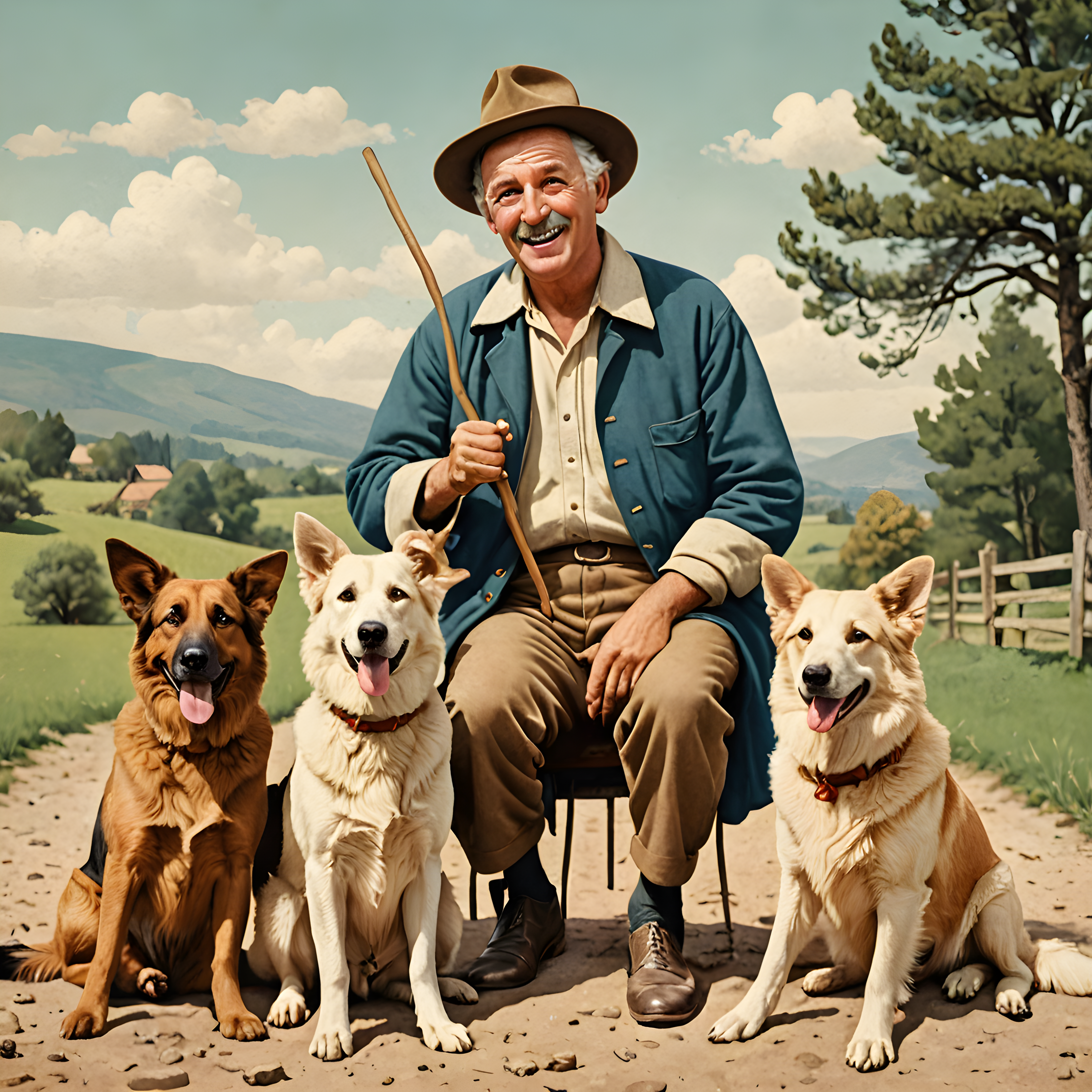 Old Photograph Shepherd — Funny (Aesthetic)