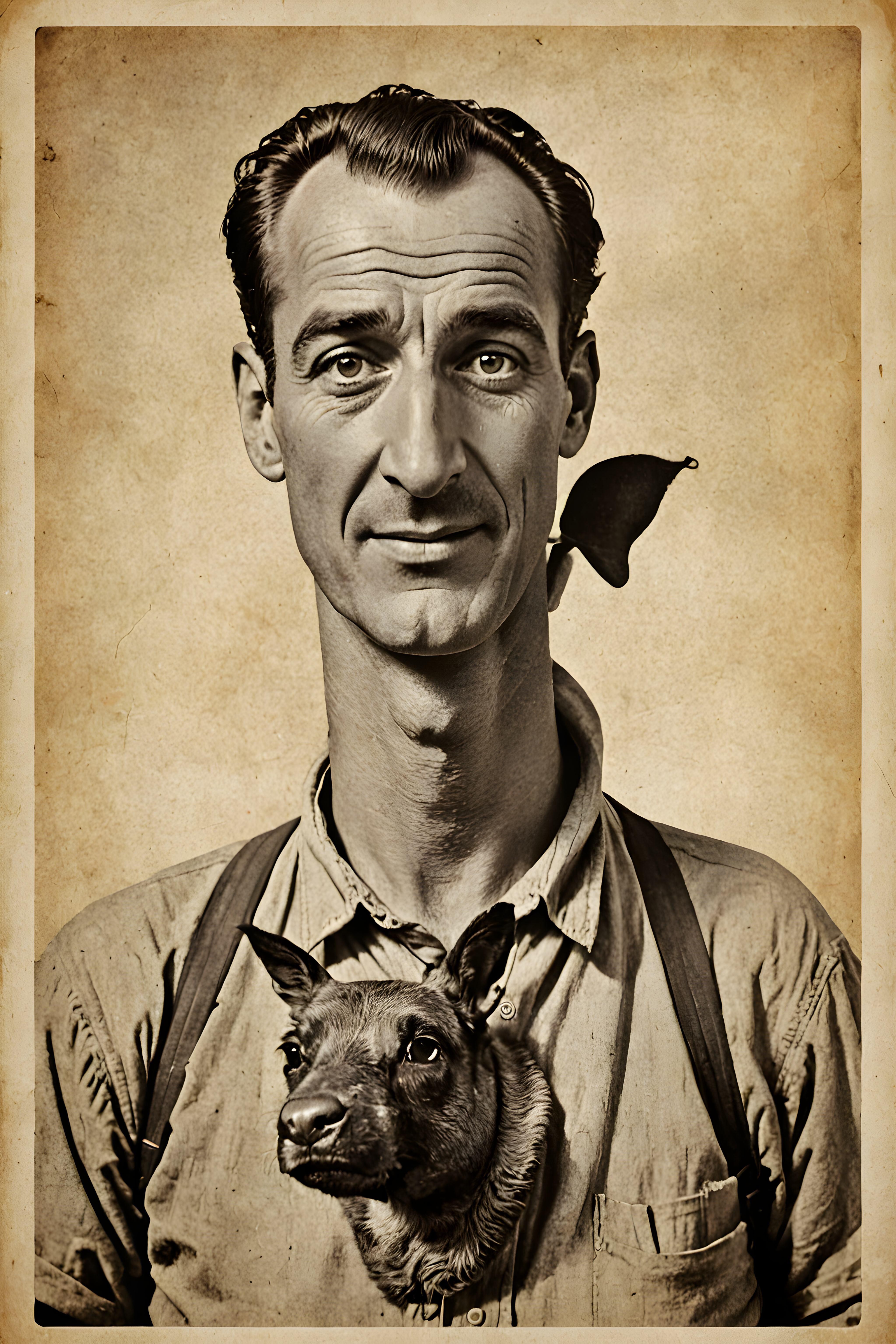 Old Photograph Shepherd — Vintage Poster (Funny)