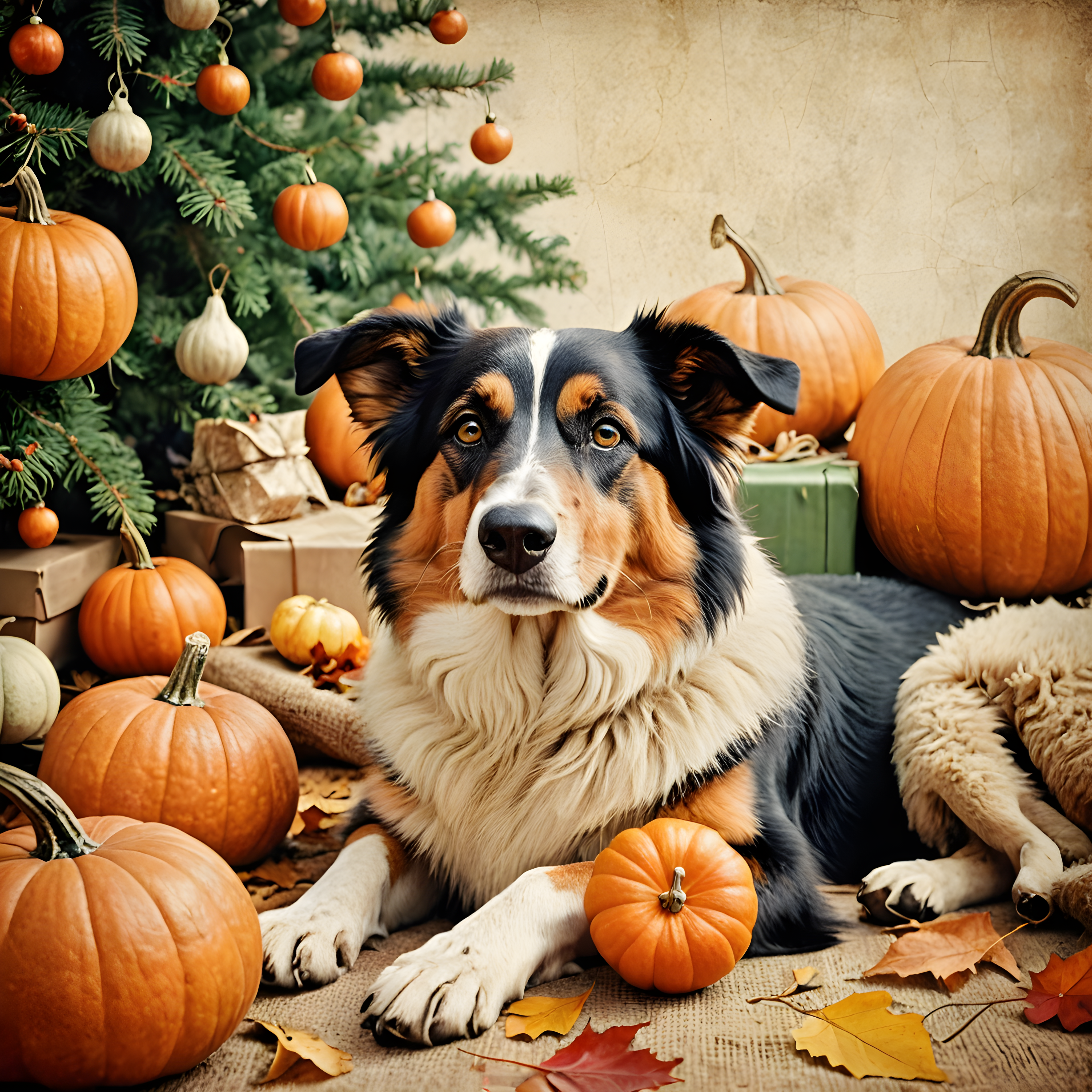 Old Photograph Shepherd — Vintage Poster (Seasonal)