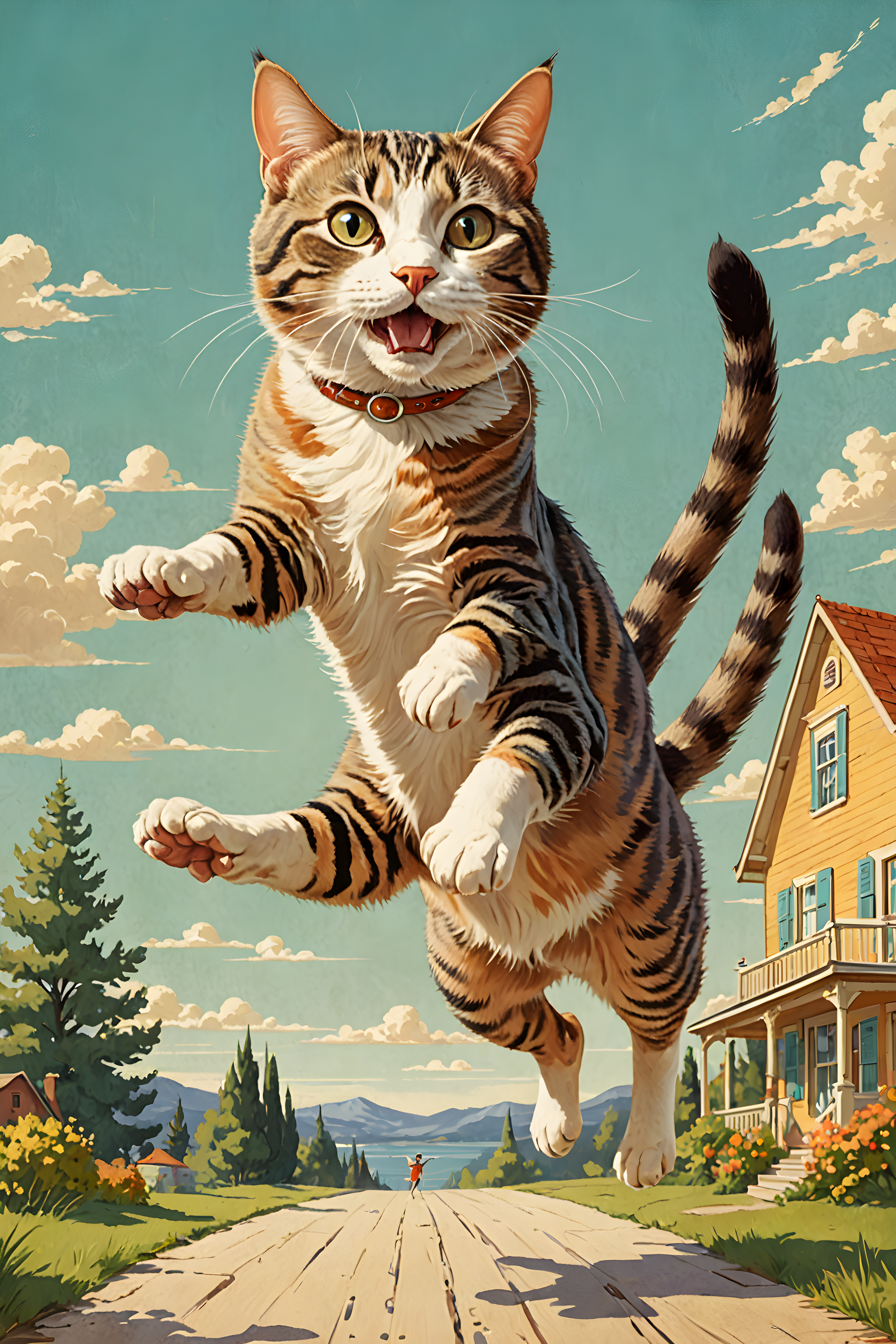 Retro Cat — Funny (Fantasy)