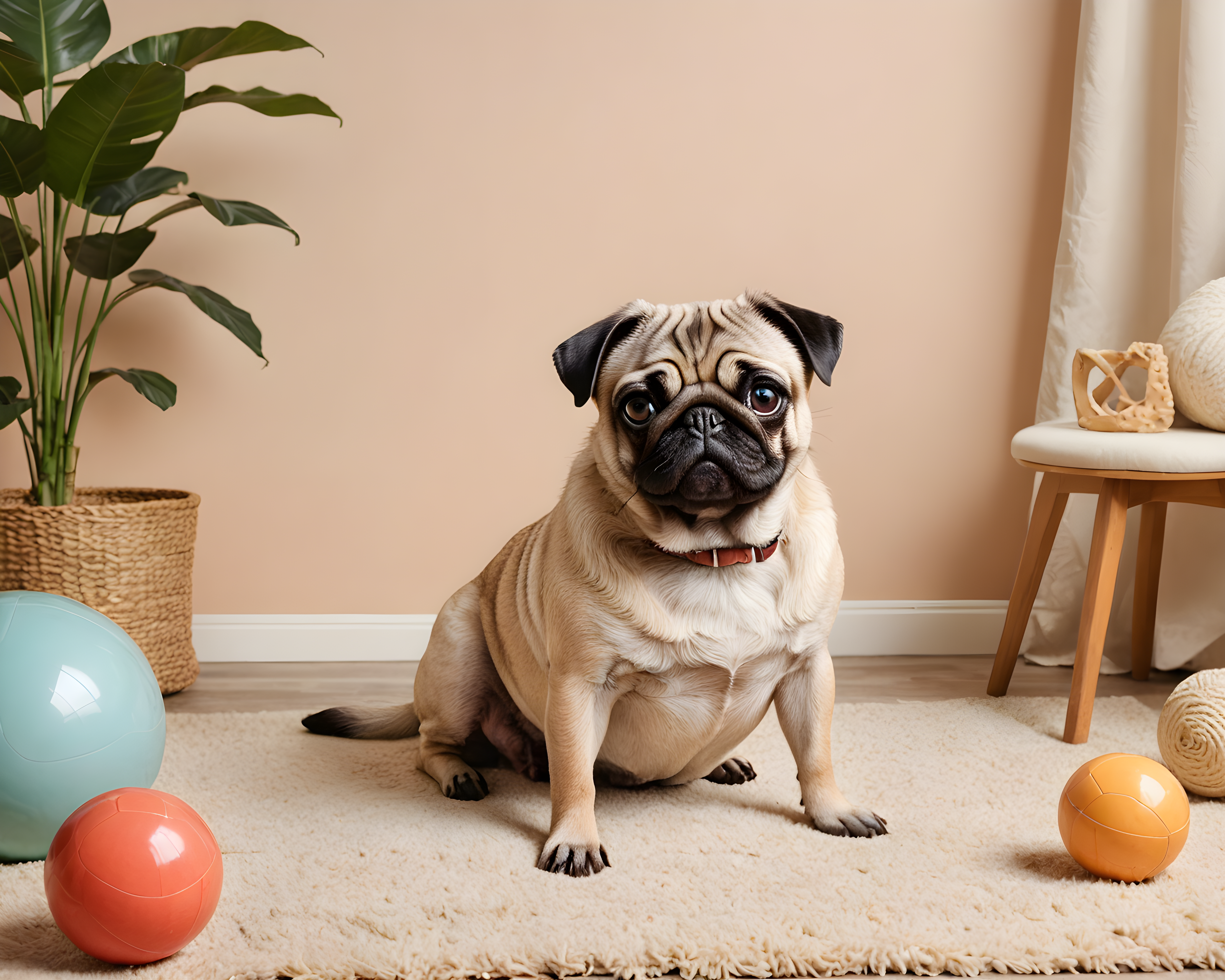 Vintage Pin Up Pug — Modern Aesthetic (Playful)