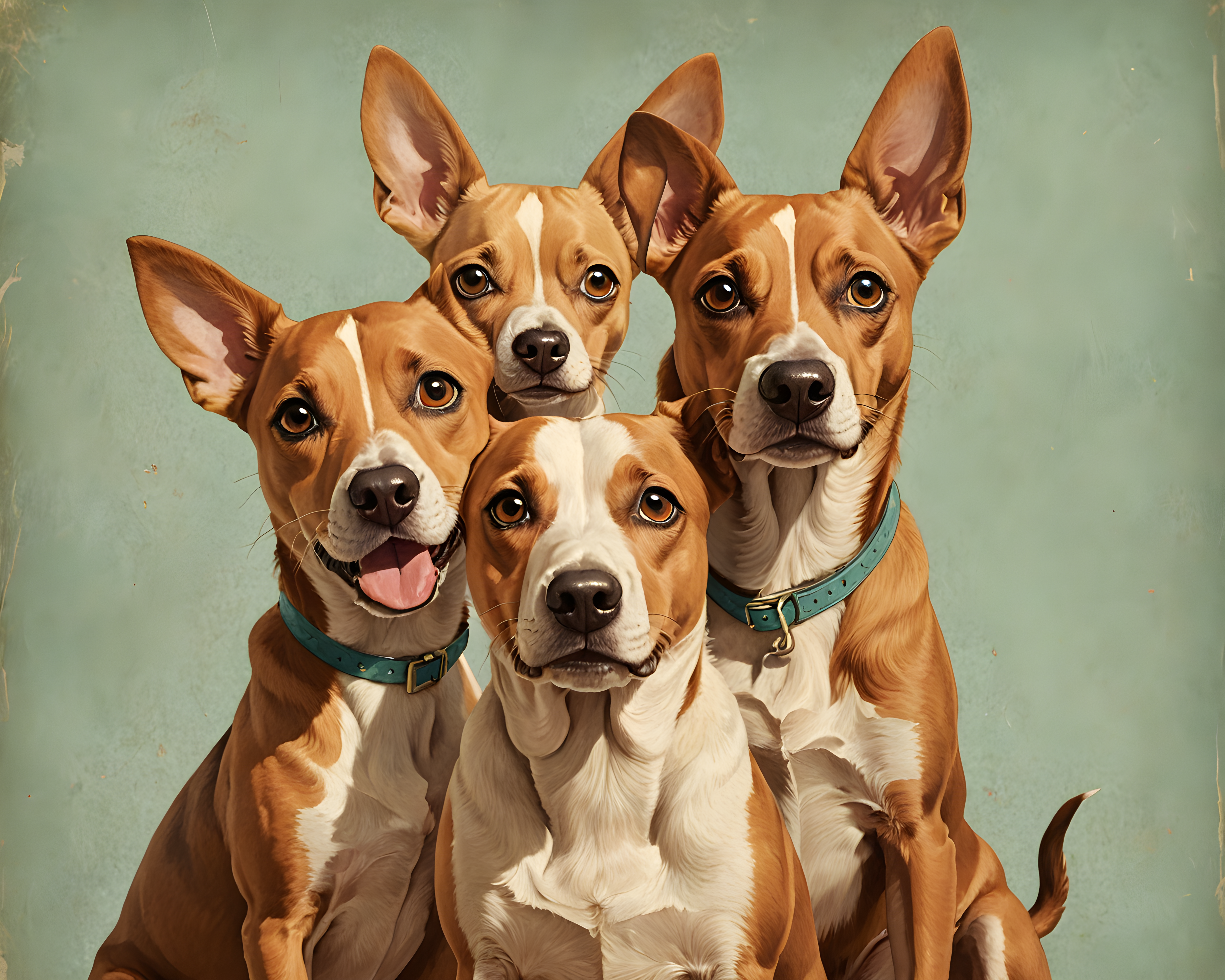 Vintage Portrait Dog — Funny (Aesthetic)