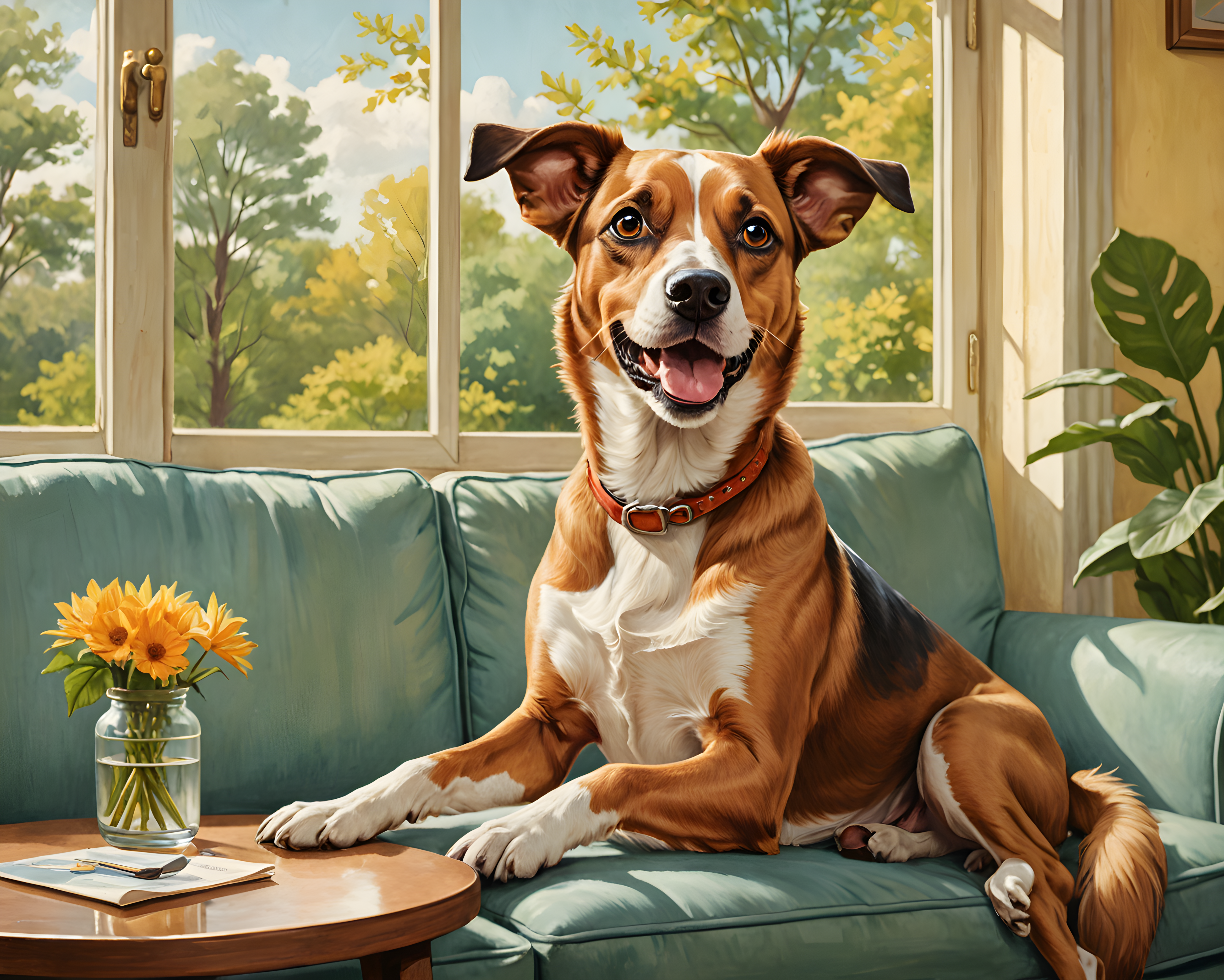 Vintage Portrait Dog — Funny (Lifestyle)